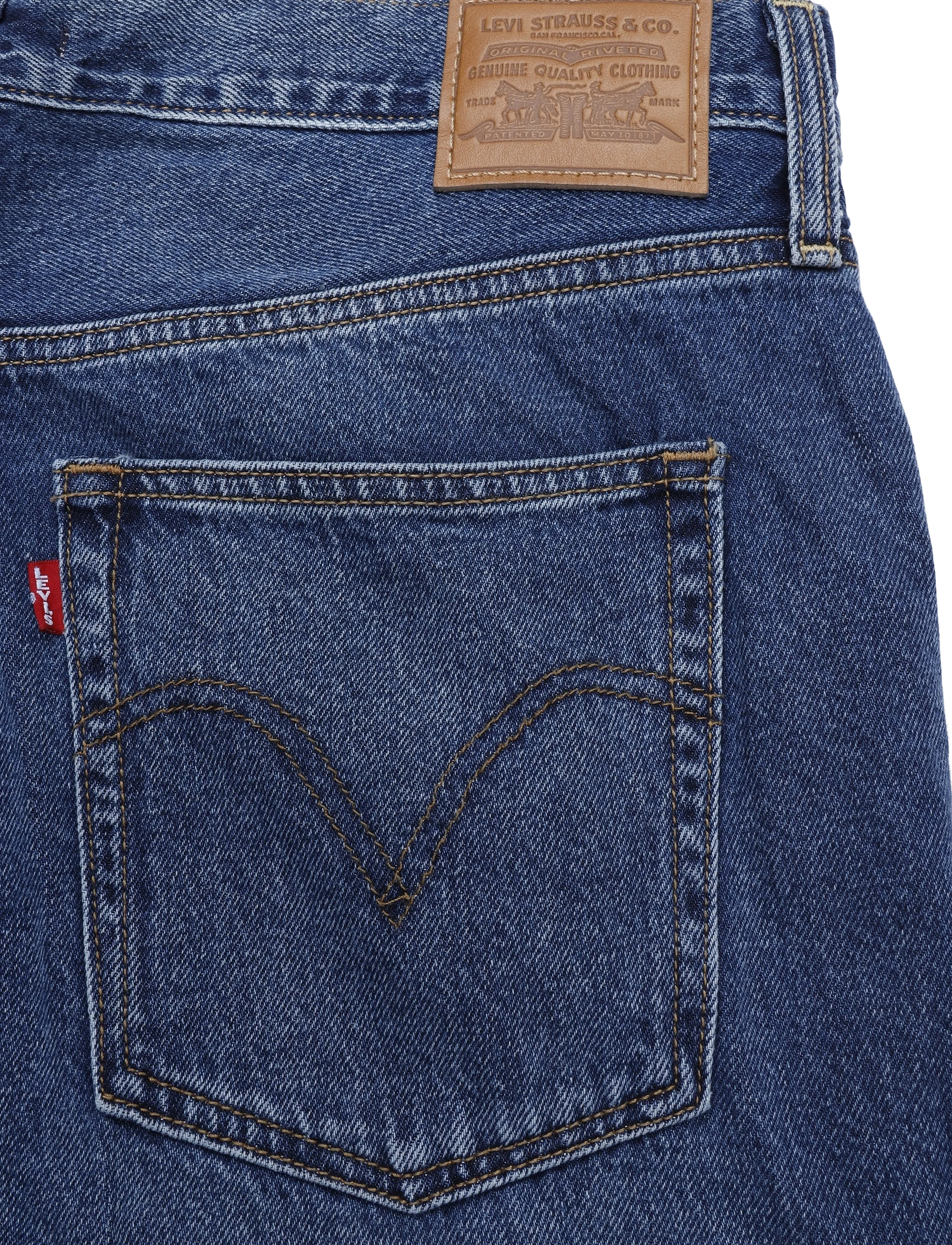 Levi's® - RIBCAGE WIDE LEG H223 MAYBE AN - wide leg jeans - med indigo - worn in - 4