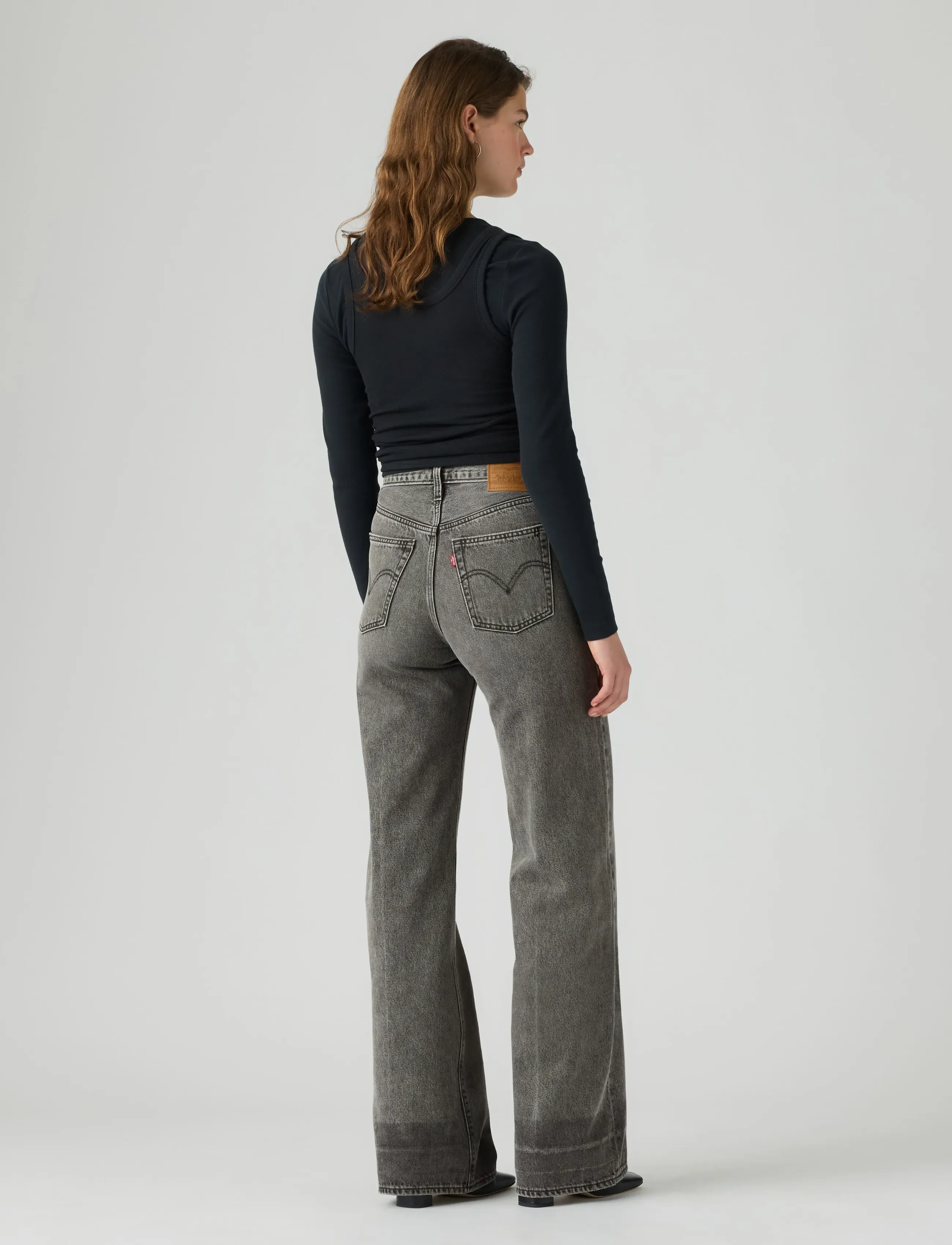Levi's® - RIBCAGE WIDE LEG H223 YOURE EX - laia säärega teksad - greys - 4