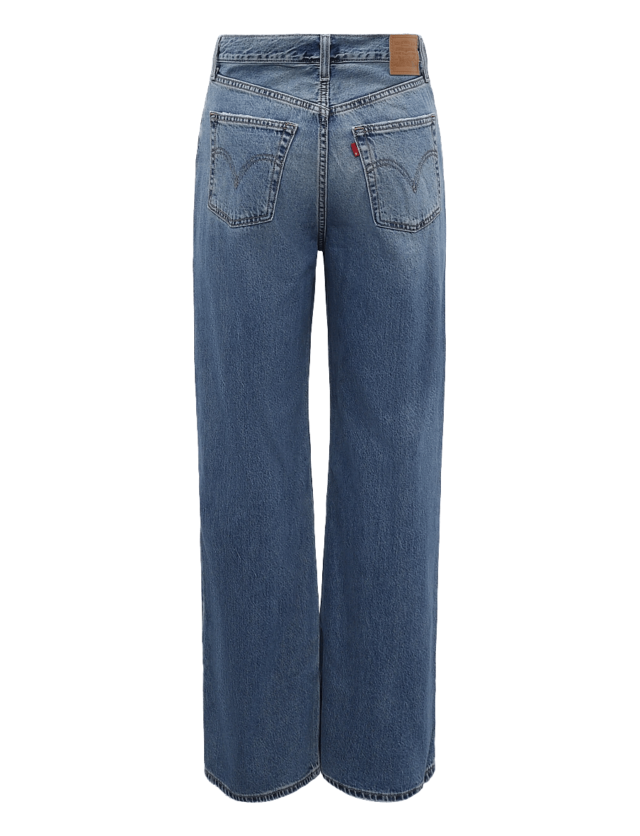 Levi's® - RIBCAGE WIDE LEG H223 COUNTING - wide leg jeans - dark indigo - worn in - 1