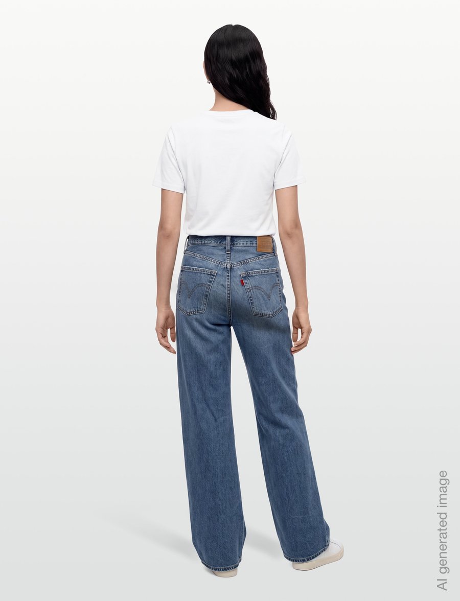 Levi's® - RIBCAGE WIDE LEG H223 COUNTING - vida jeans - dark indigo - worn in - 4
