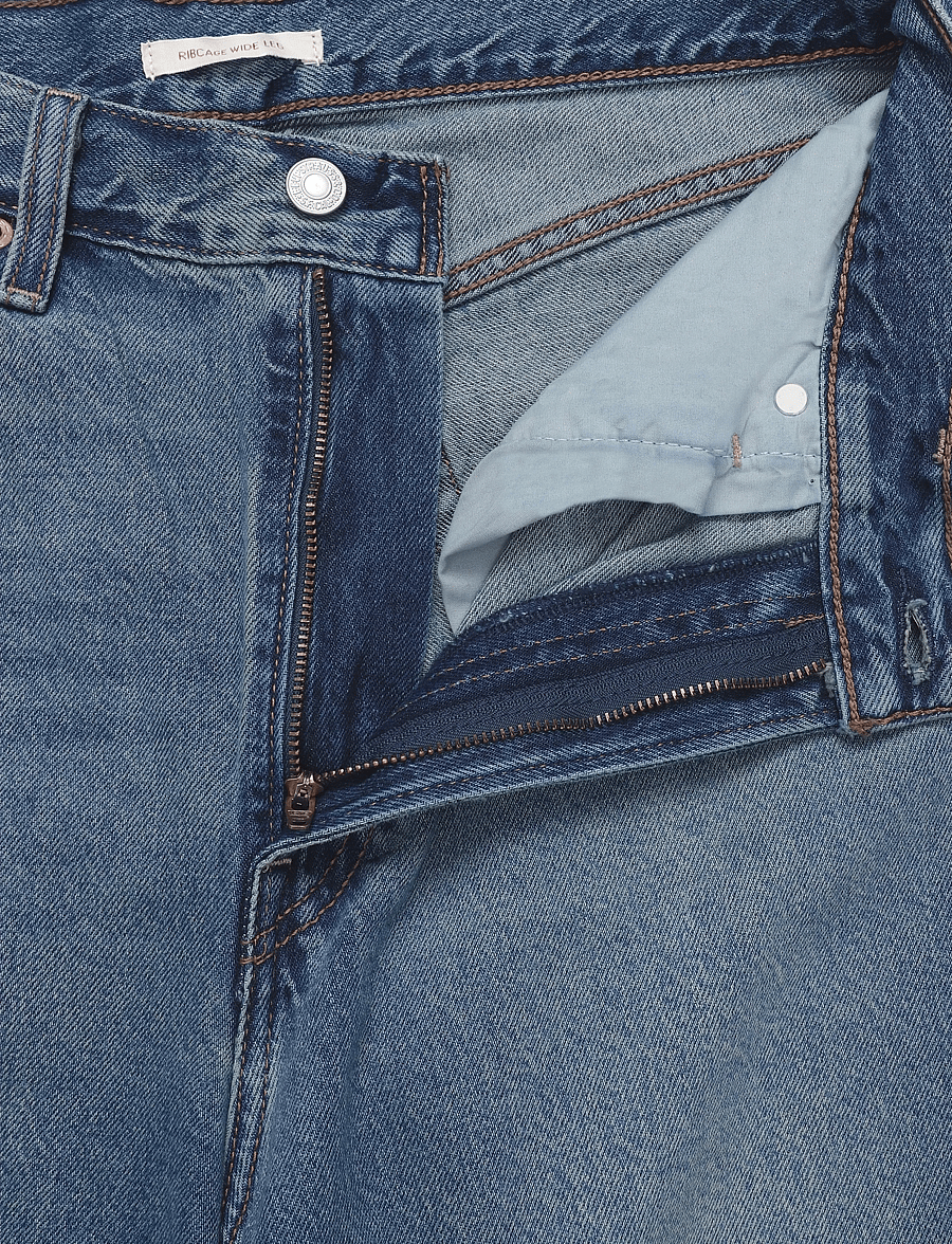 Levi's® - RIBCAGE WIDE LEG H223 COUNTING - wide leg jeans - dark indigo - worn in - 3