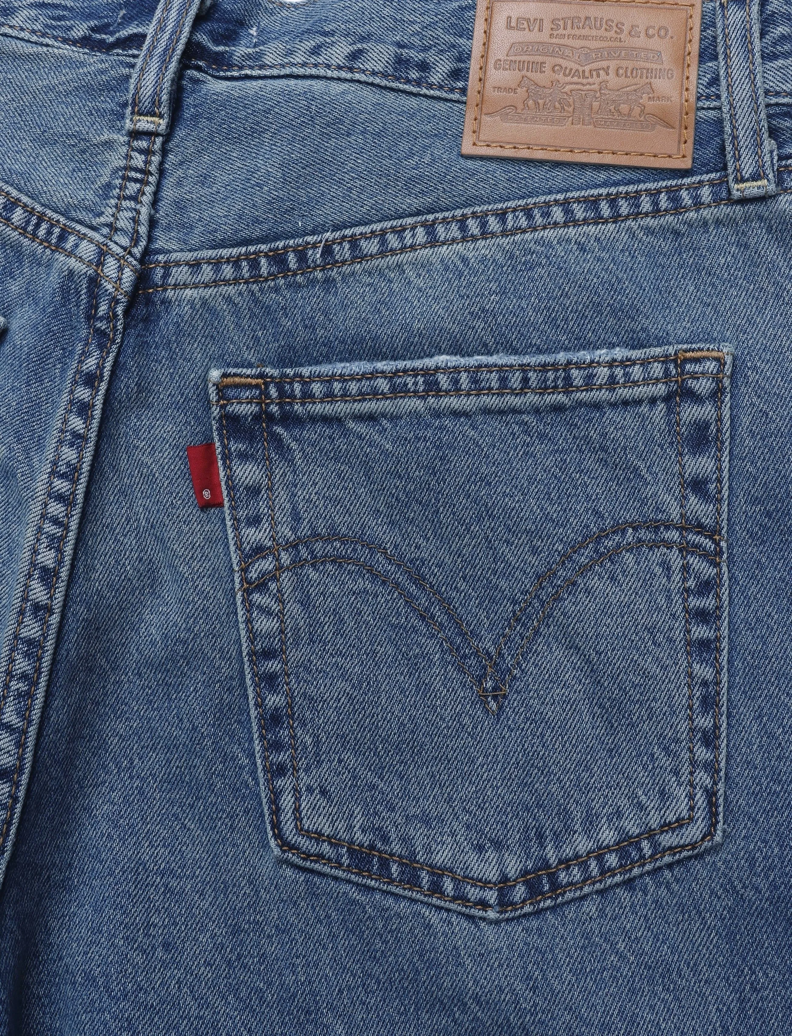 Levi's® - RIBCAGE WIDE LEG H223 COUNTING - wide leg jeans - dark indigo - worn in - 4