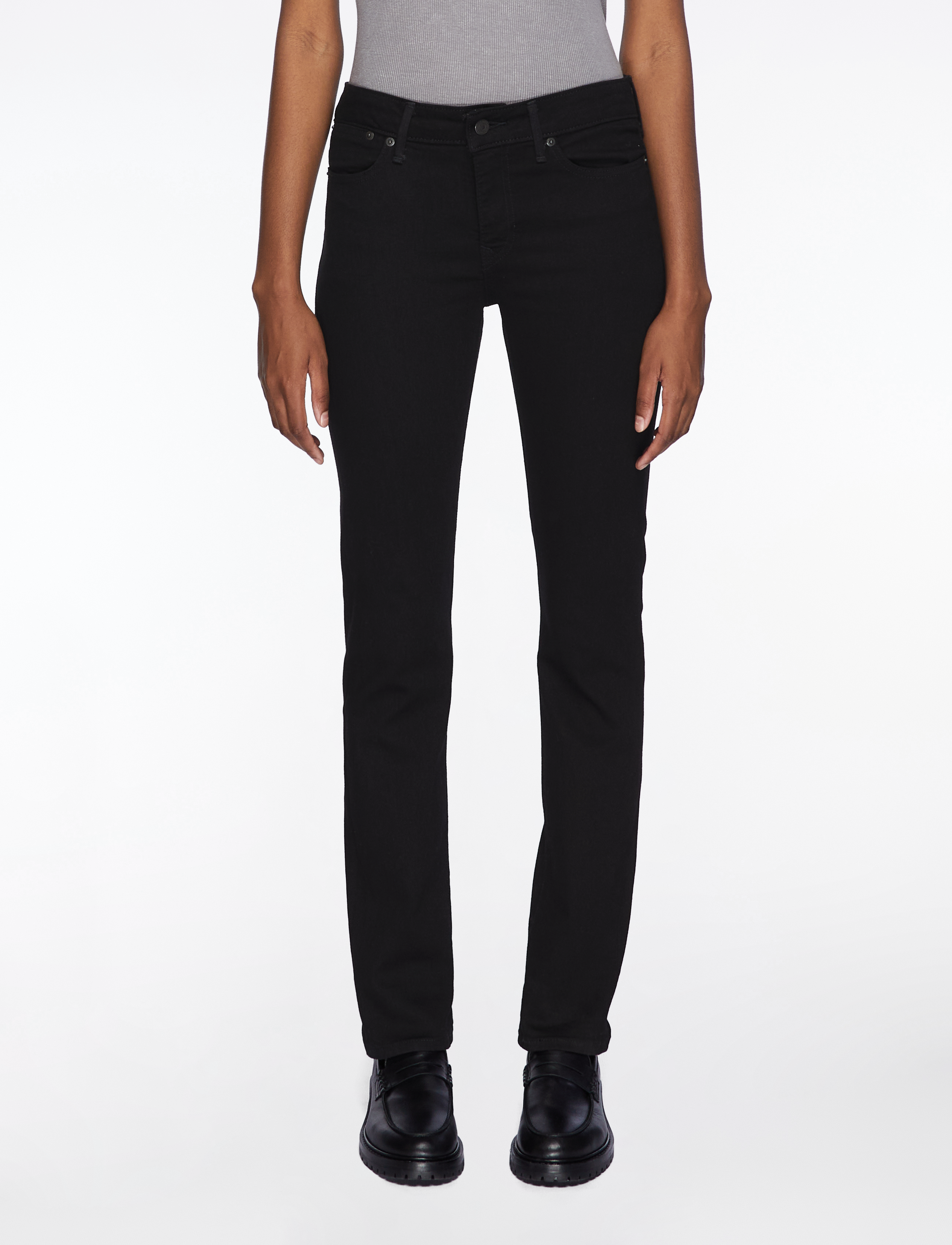 Levi's® 712 SLIM WELT POCKET MIDNIGHT - Transitional Layering - BLACKS / black