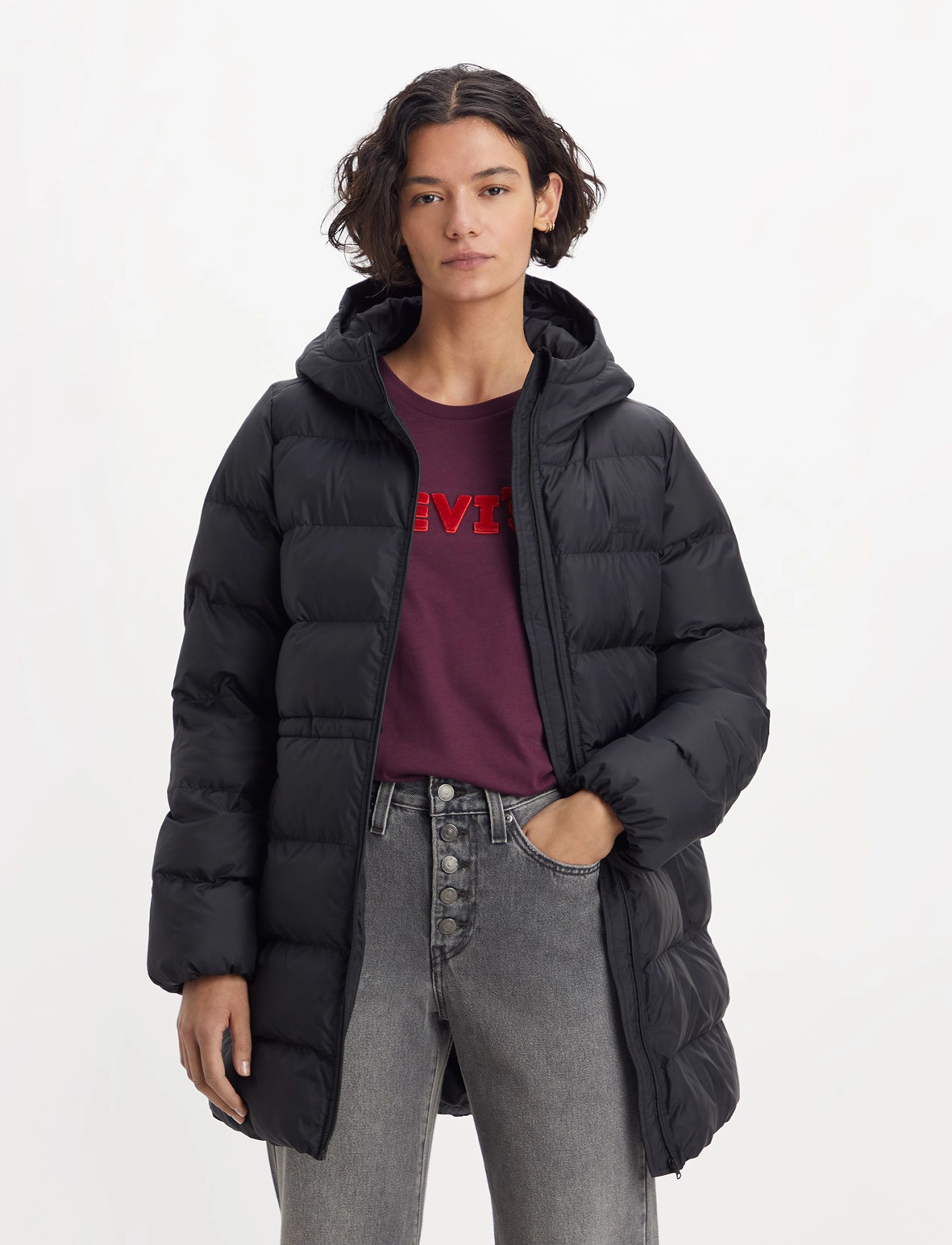 LEVI´S Women - HOODED MIDI CAVIAR - blacks - 2