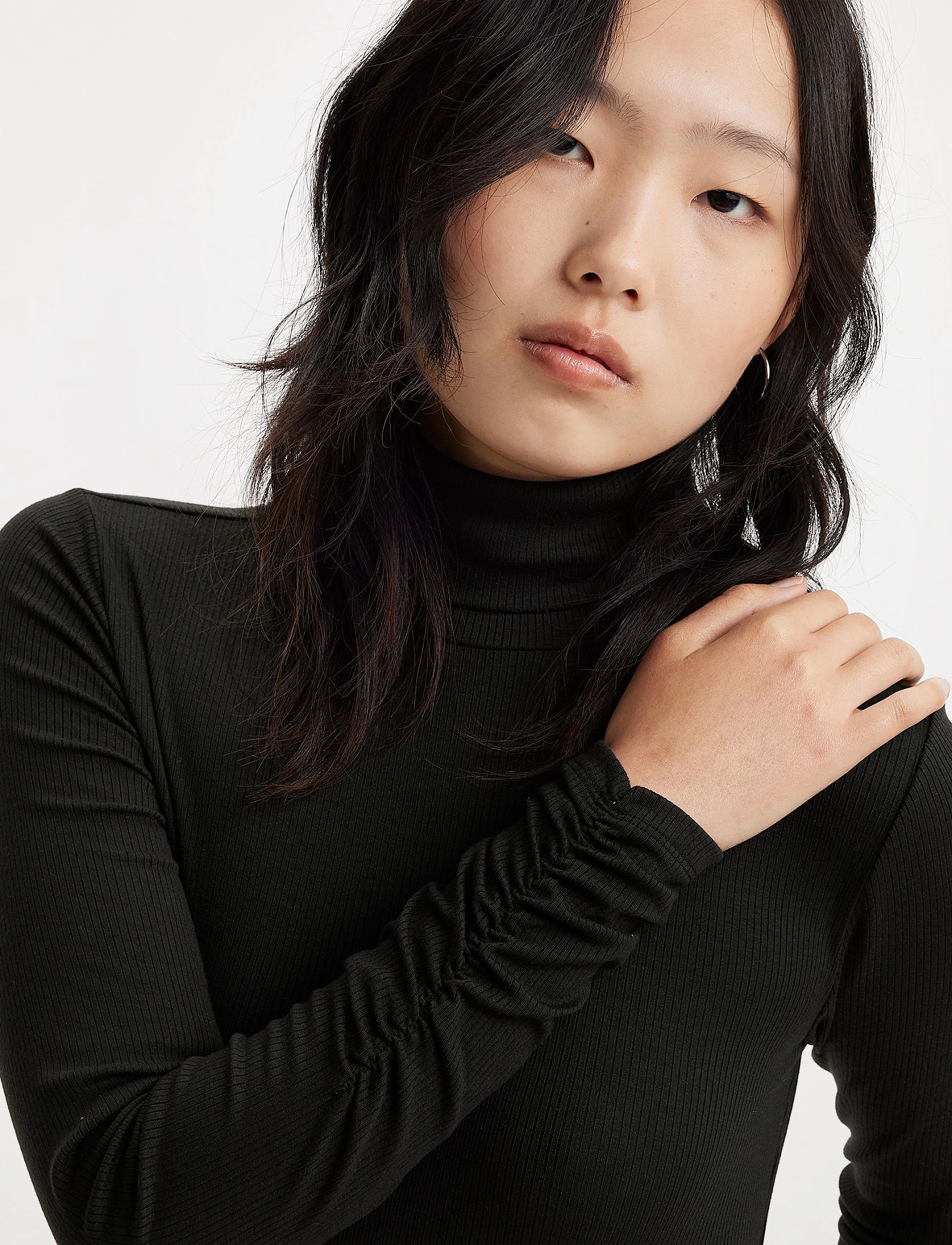 LEVI´S Women - RUCHED TURTLENECK CAVIAR - blacks - 5