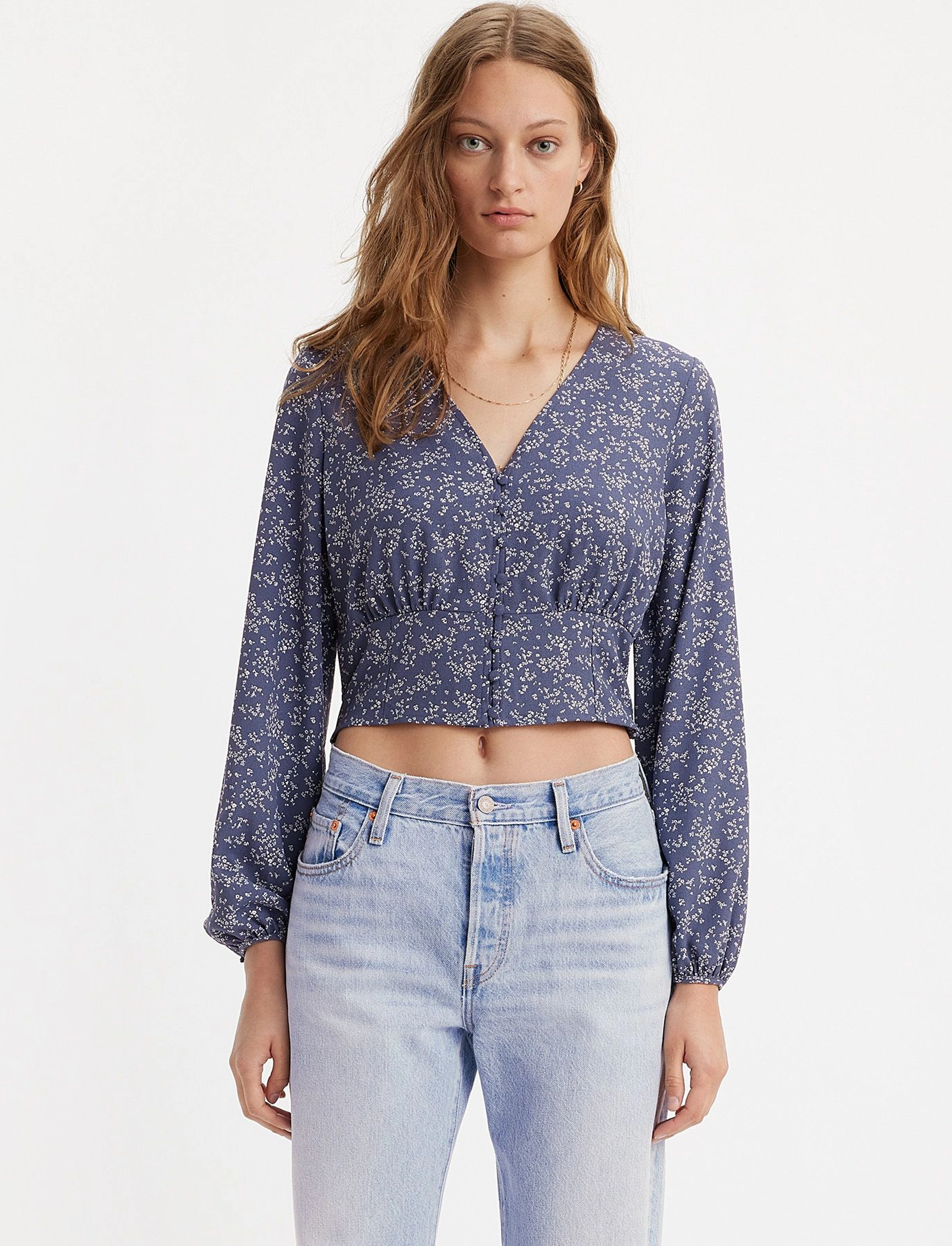 Levi's® - TAMARA LS BLOUSE MARA FLORAL V - blues - 4