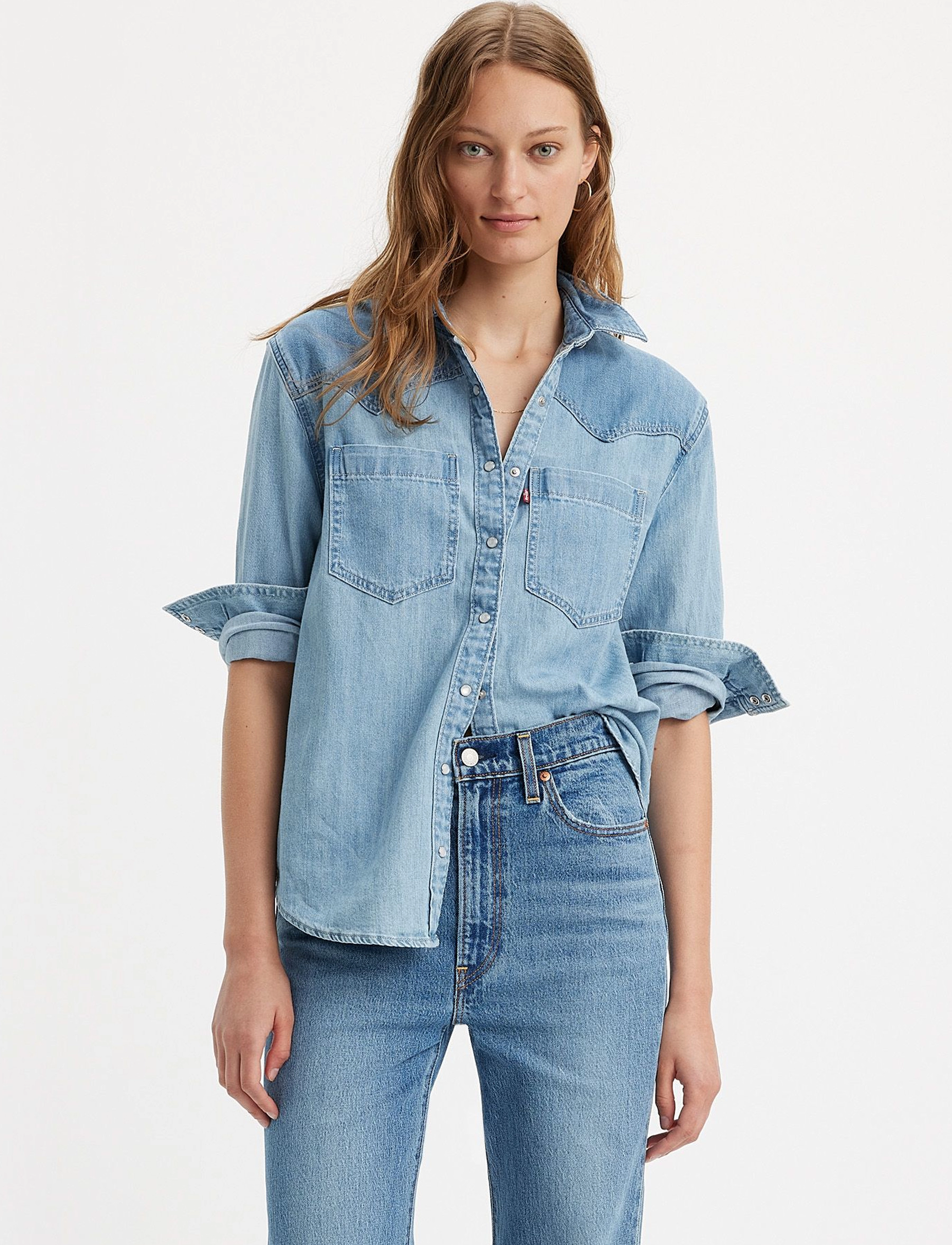 LEVI´S Women - TEODORA WESTERN SHIRT DONE AND - dark indigo - worn in - 5