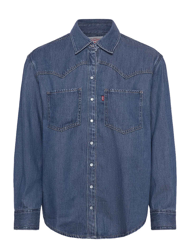 Levi's® - TEODORA WESTERN SHIRT GOING ST - denimskjorter - med indigo - worn in - 1
