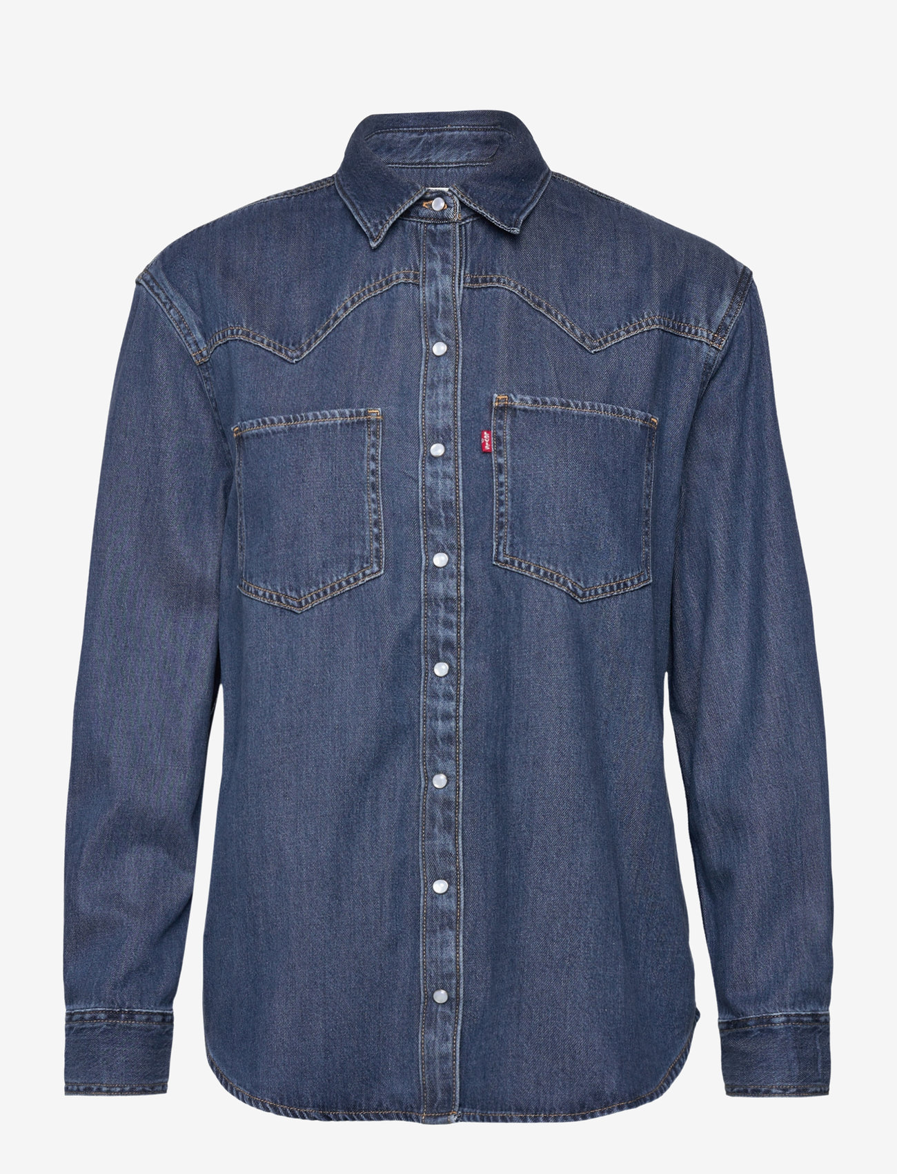 Levi's® - TEODORA WESTERN SHIRT AIR SPAC - jeanshemden - dark indigo - worn in - 1