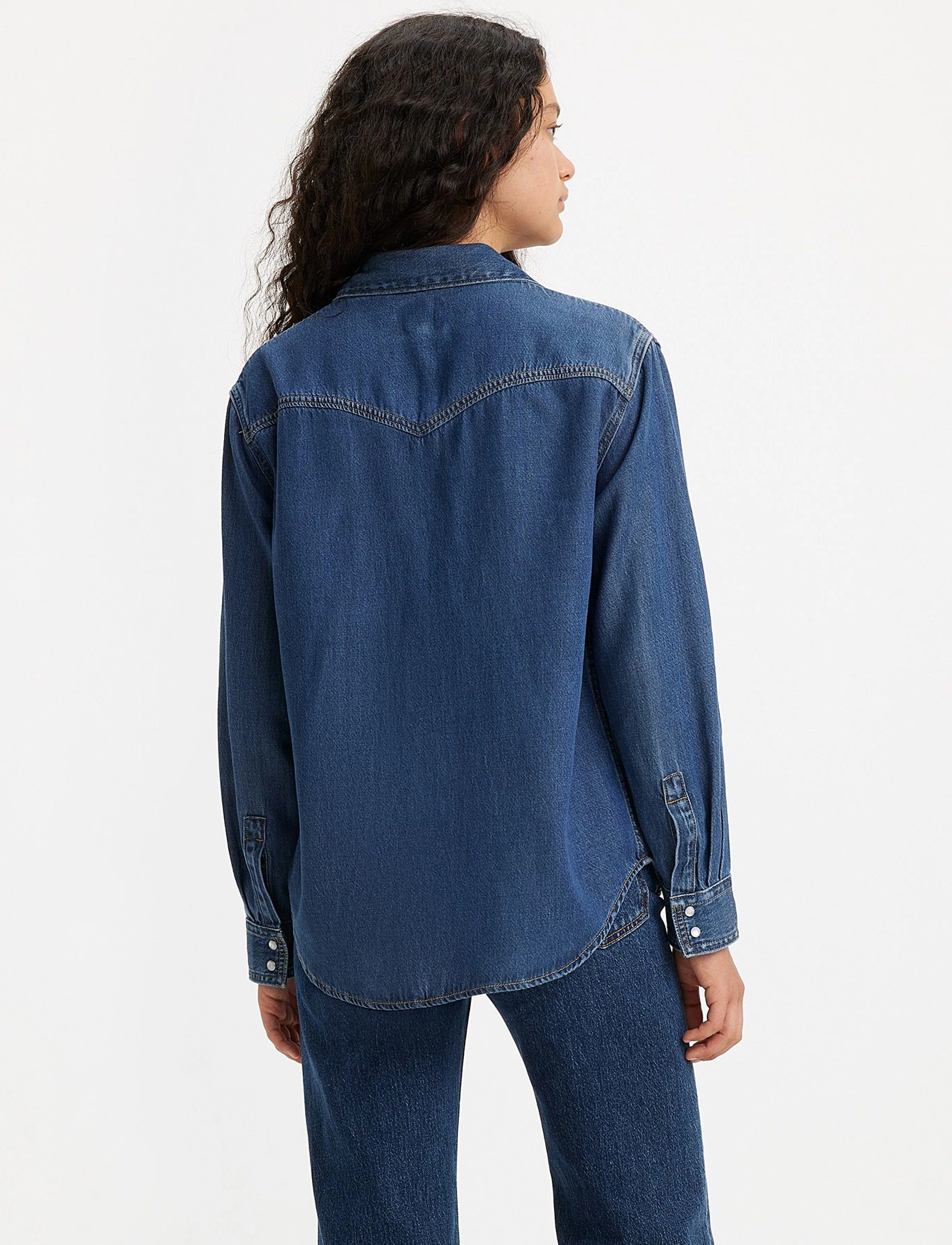 Levi's® - TEODORA WESTERN SHIRT AIR SPAC - denimskjorter - dark indigo - worn in - 4