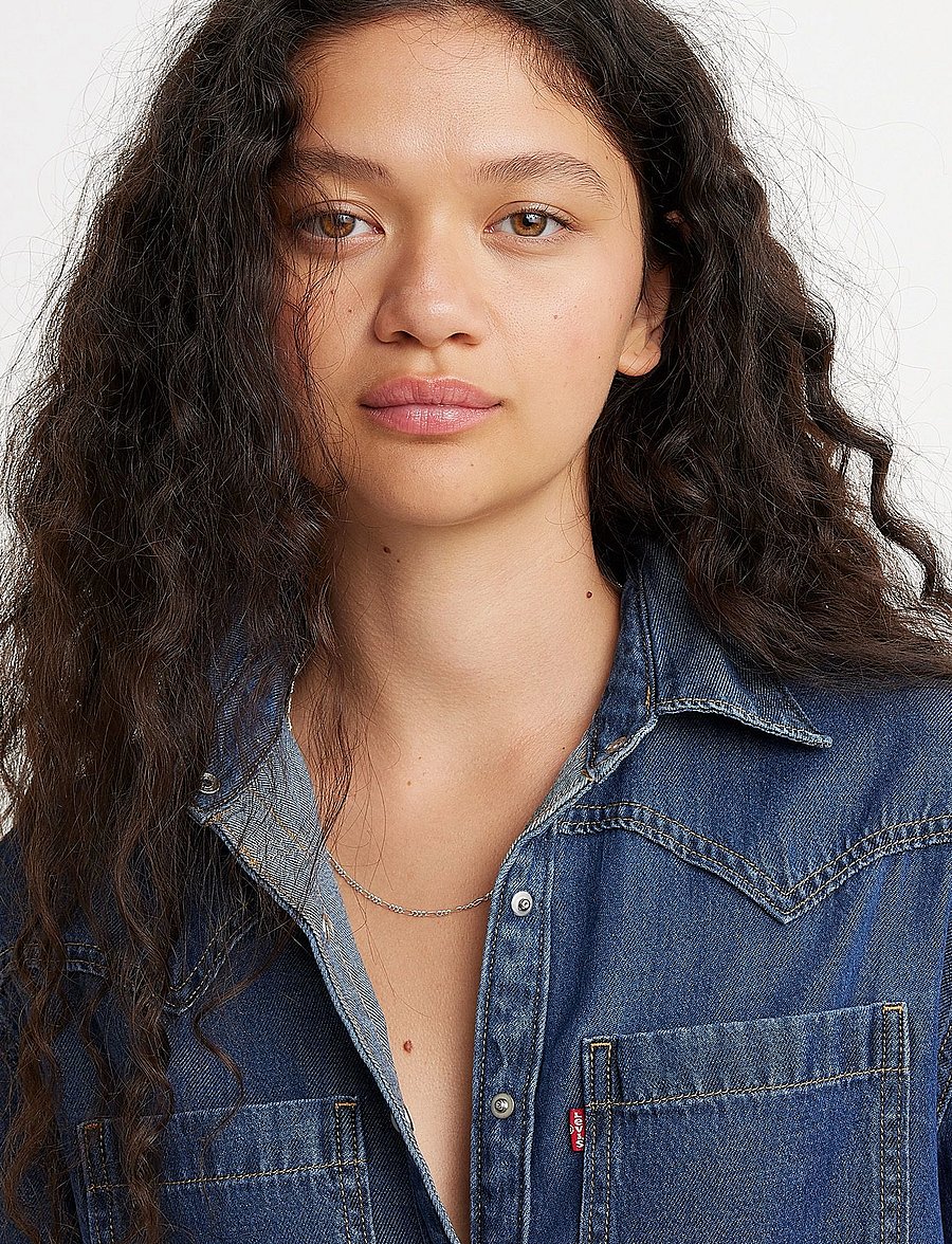 Levi's® - TEODORA WESTERN SHIRT AIR SPAC - jeanshemden - dark indigo - worn in - 5