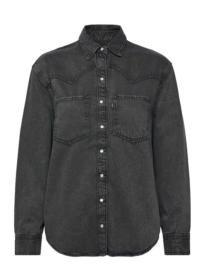 Levi's® - TEODORA WESTERN SHIRT CHIPPED - denimskjorter - blacks - 1