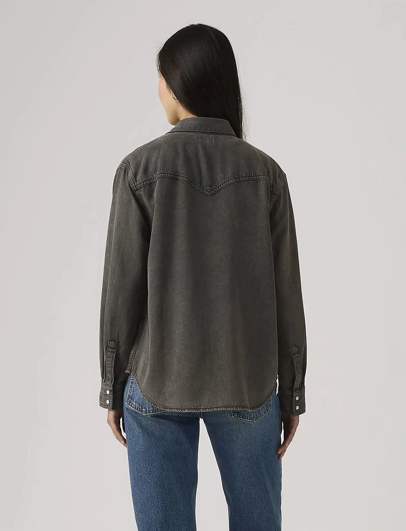 Levi's® - TEODORA WESTERN SHIRT CHIPPED - denimskjorter - blacks - 3