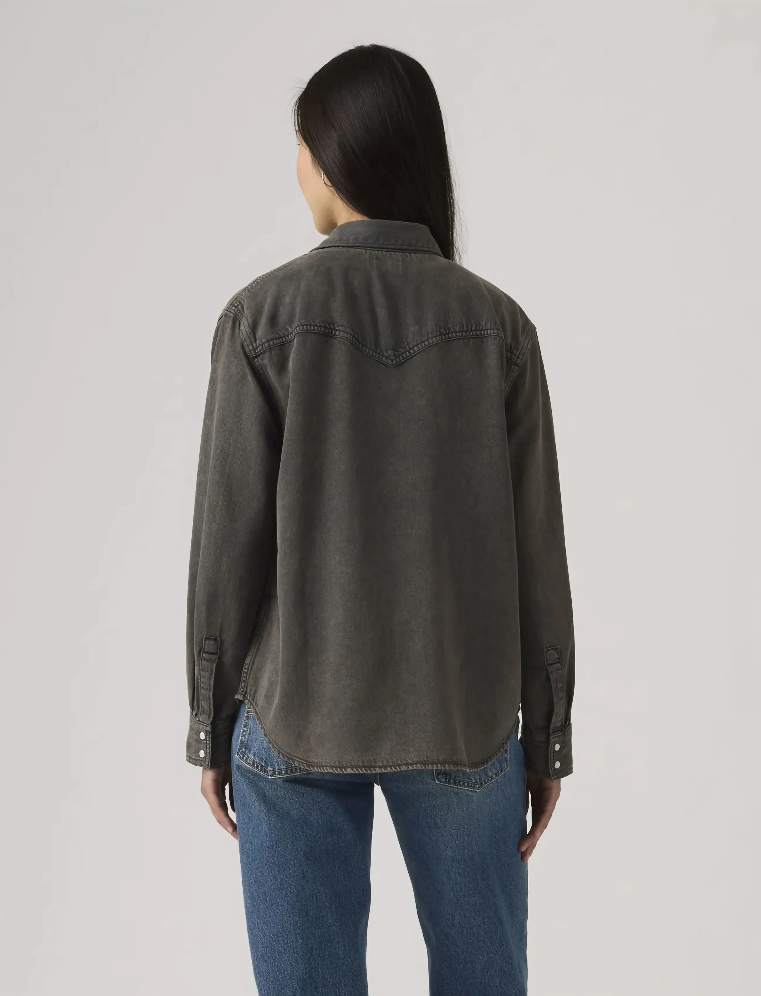 Levi's® - TEODORA WESTERN SHIRT CHIPPED - jeansskjortor - blacks - 3