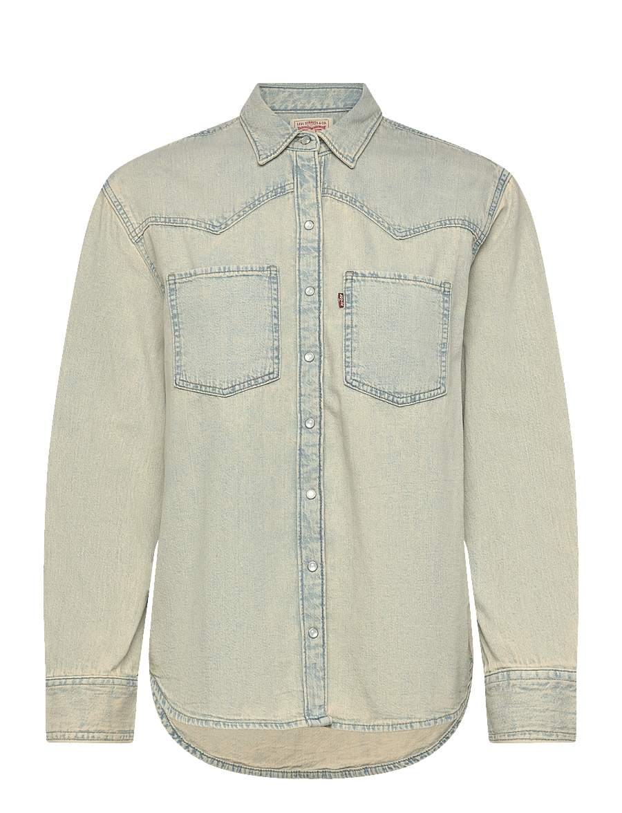 Levi's® - TEODORA WESTERN SHIRT DE ORO W - jeansblouses - light indigo - flat finis - 1