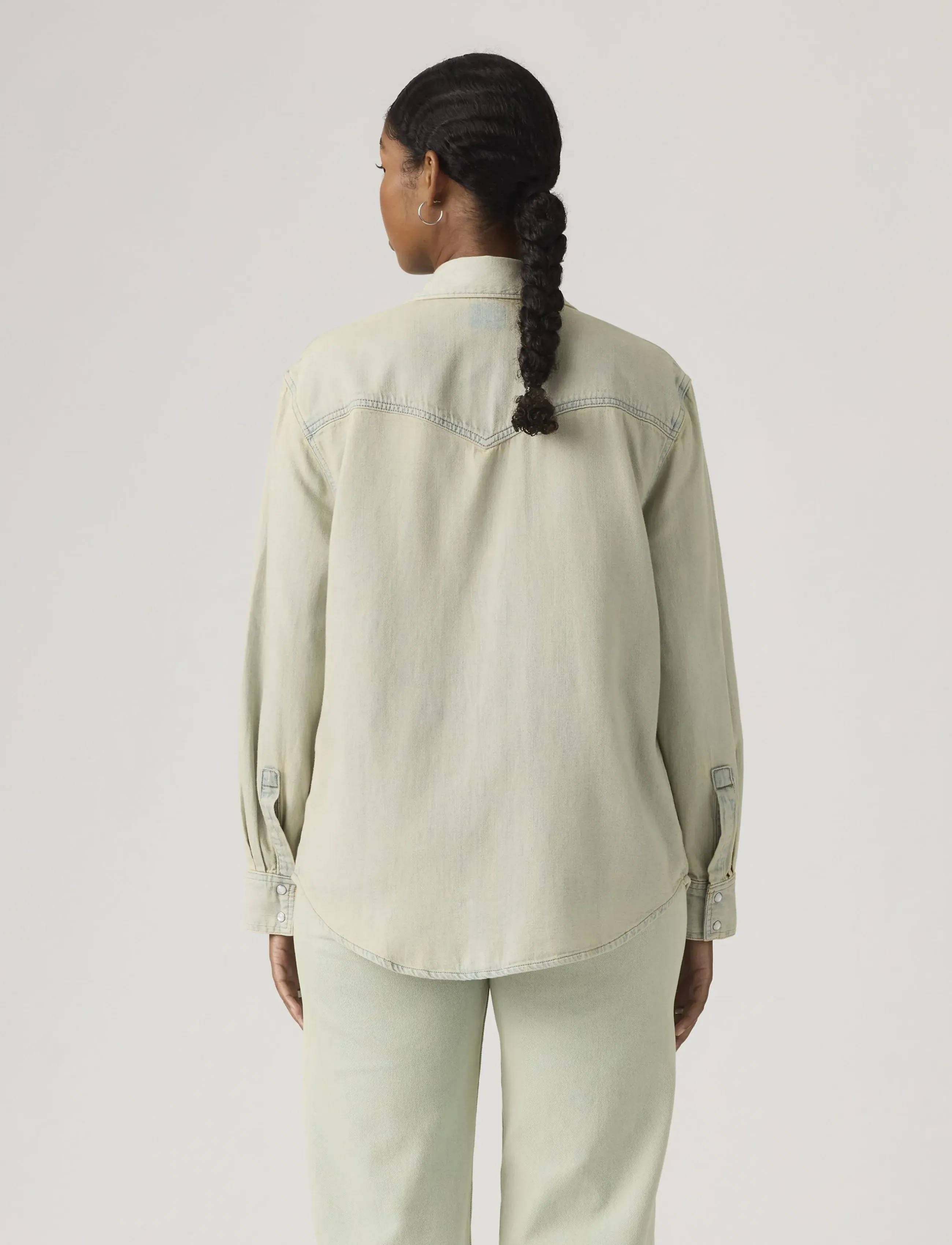 Levi's® - TEODORA WESTERN SHIRT DE ORO W - jeansblouses - light indigo - flat finis - 3