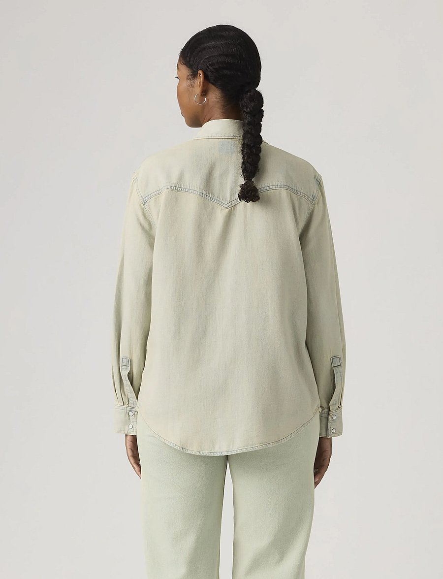Levi's® - TEODORA WESTERN SHIRT DE ORO W - jeansblouses - light indigo - flat finis - 3