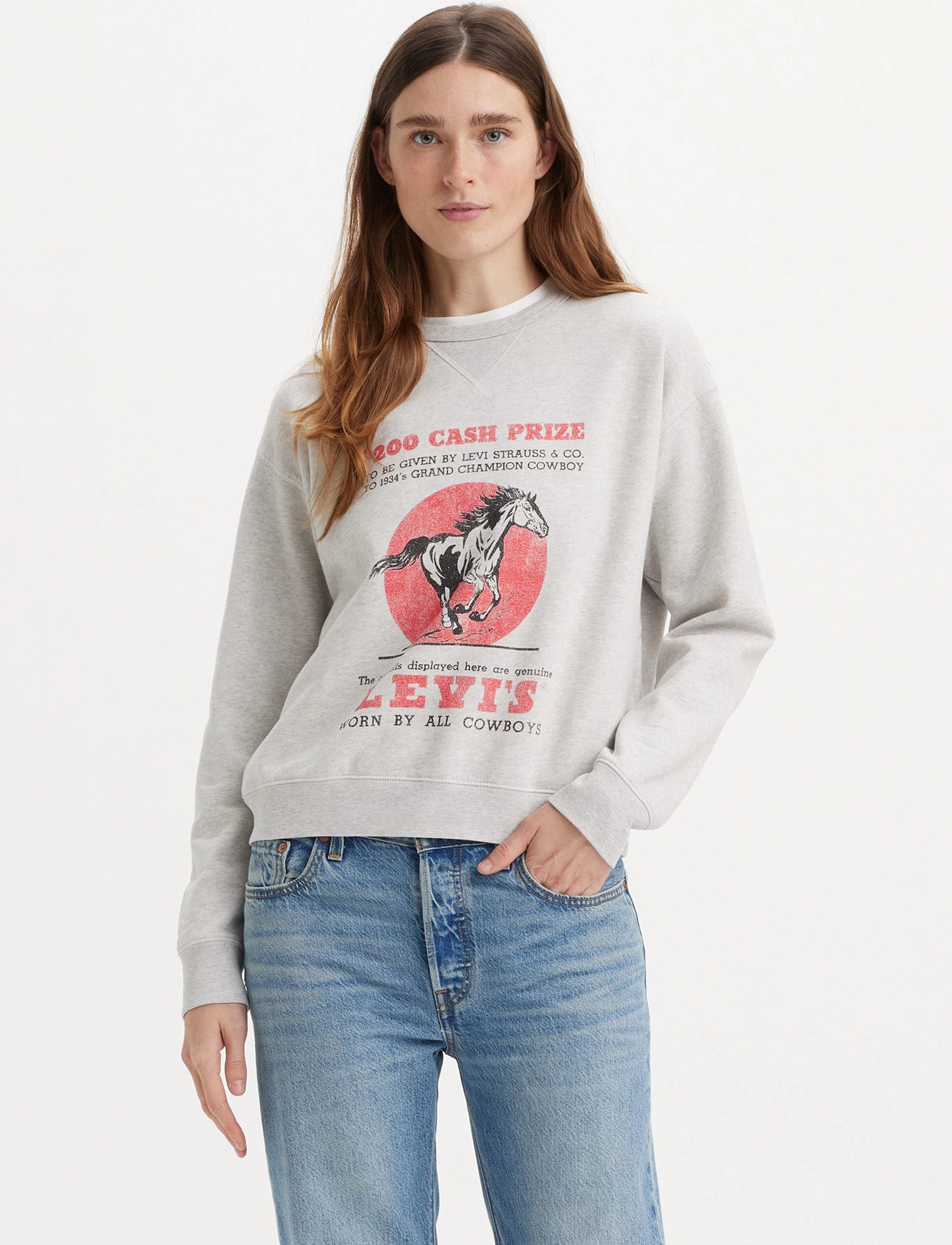 LEVI´S Women - GRAPHIC SIGNATURE CREW CREW CA - greys - 2