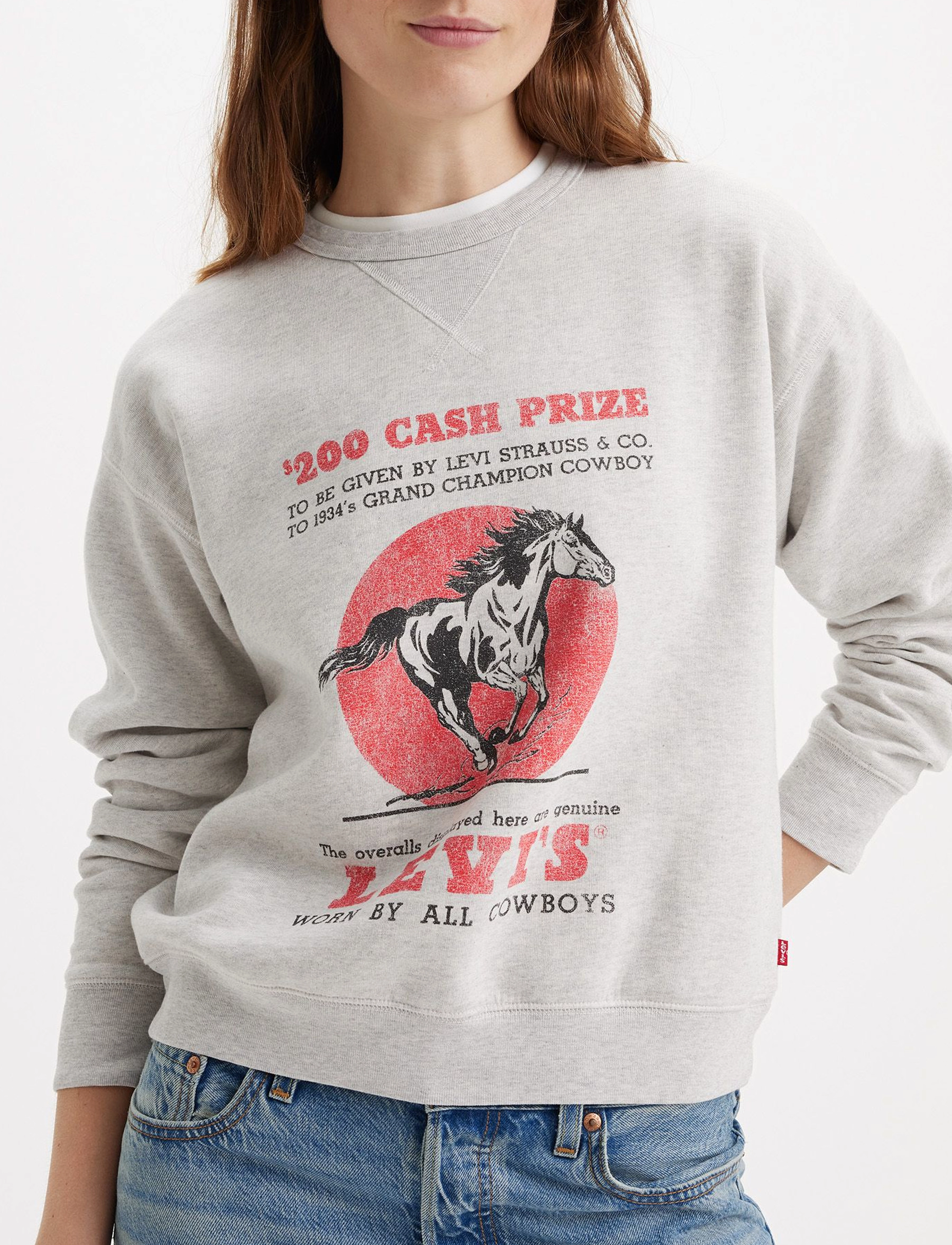 LEVI´S Women - GRAPHIC SIGNATURE CREW CREW CA - greys - 4