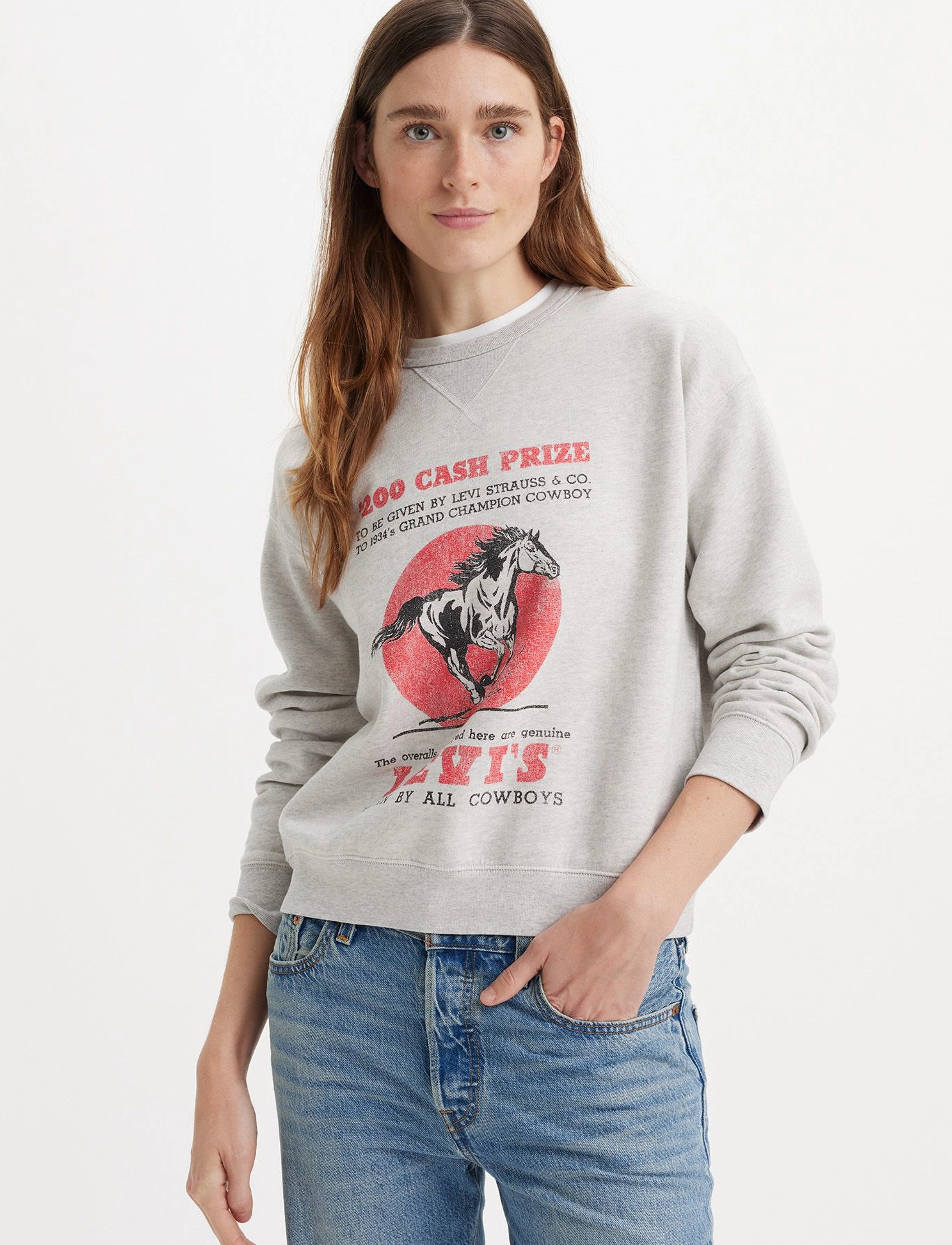 LEVI´S Women - GRAPHIC SIGNATURE CREW CREW CA - greys - 5