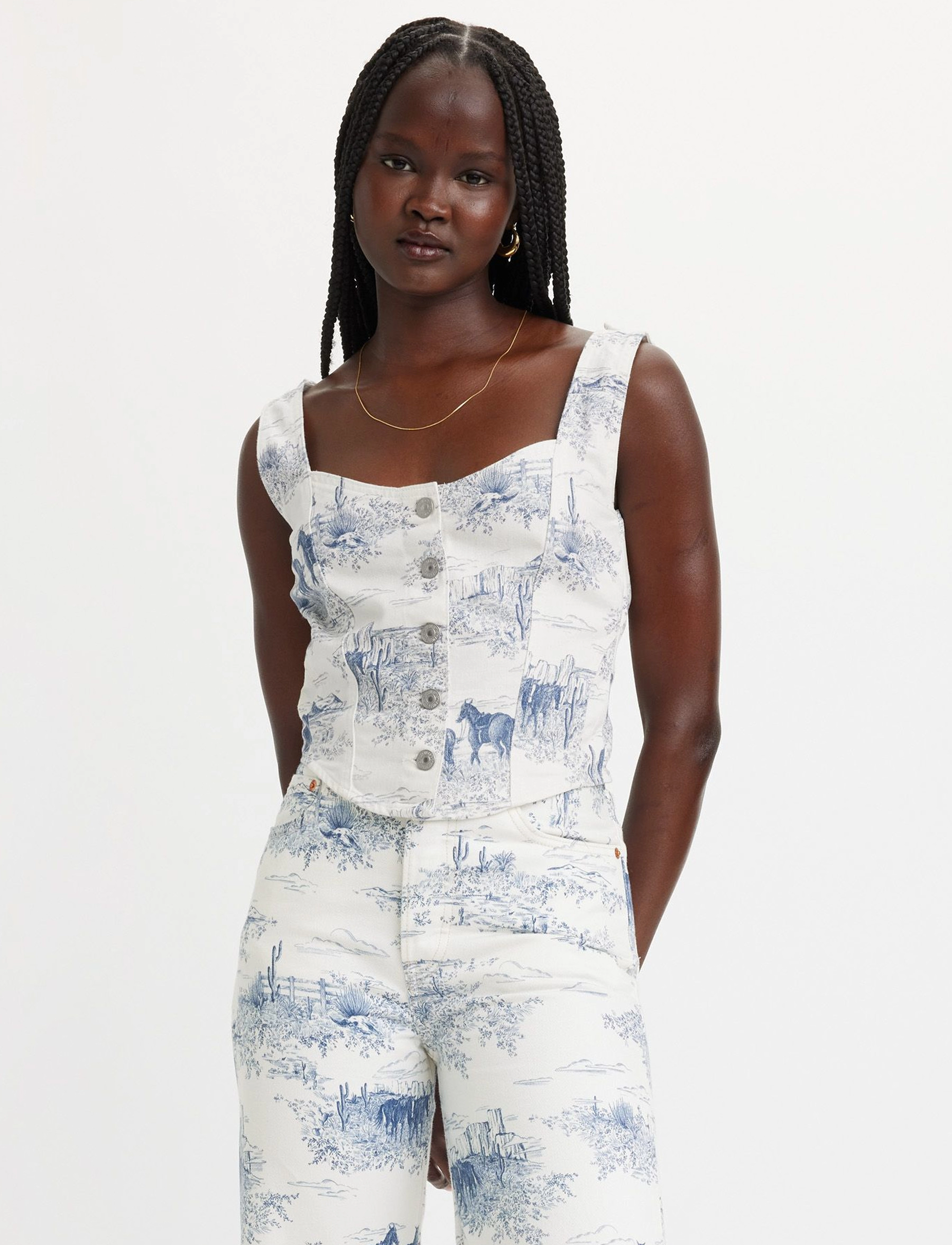 LEVI´S Women - ALANI CORSET WESTERN TOILE COR - neutrals - 3