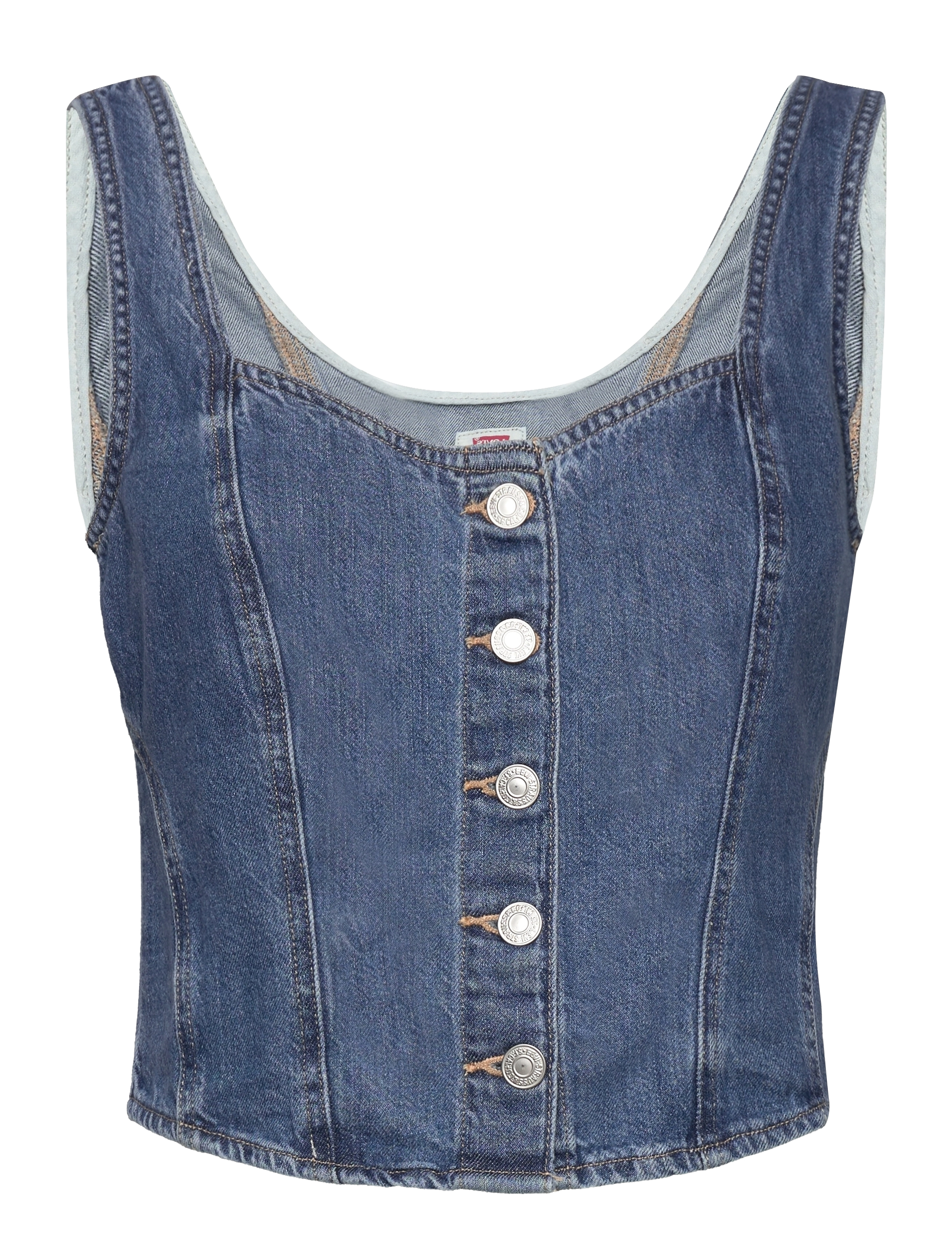 Levi's® - ALANI CORSET HOLD MY PURSE 2 - med indigo - worn in - 1