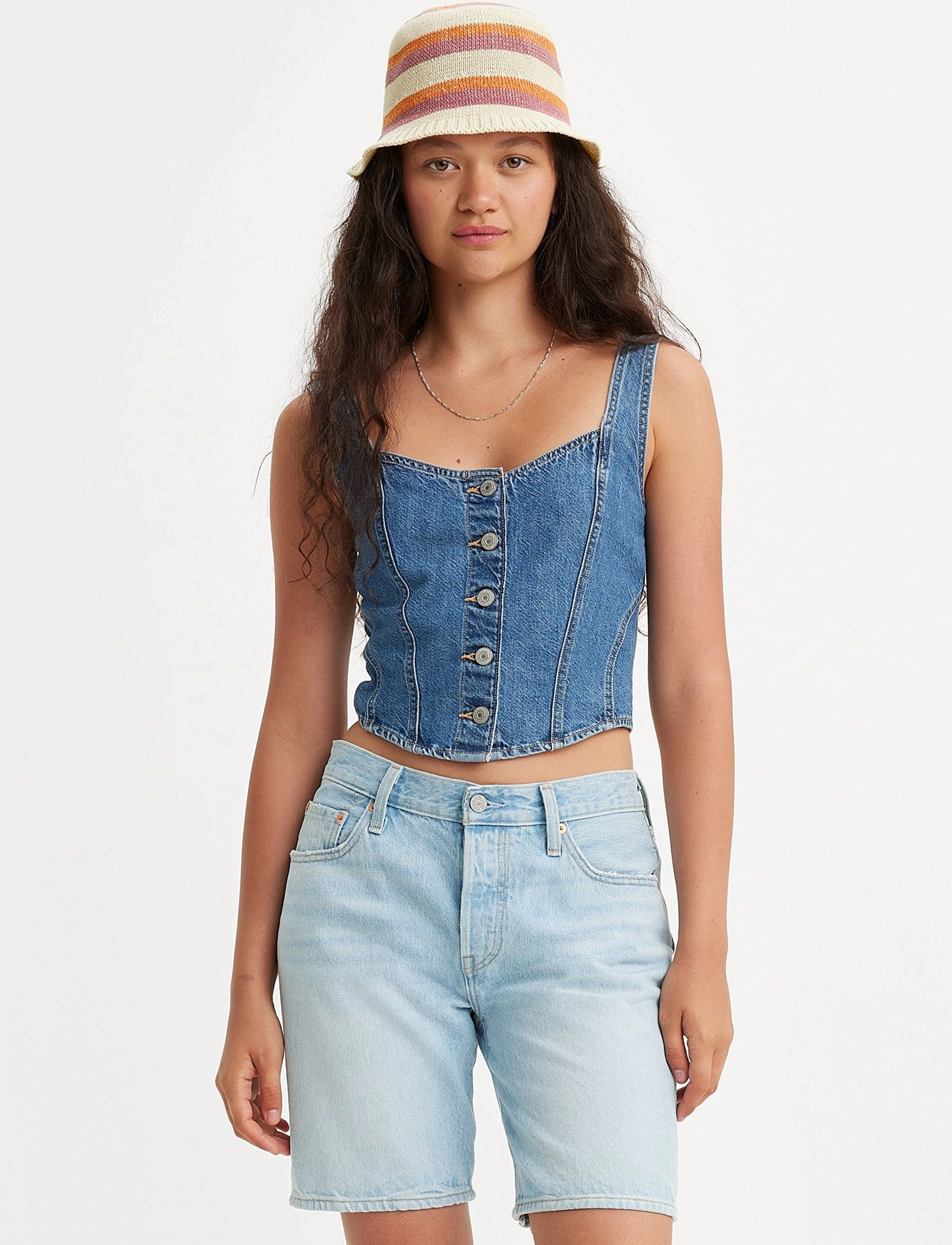 Levi's® - ALANI CORSET HOLD MY PURSE 2 - med indigo - worn in - 4