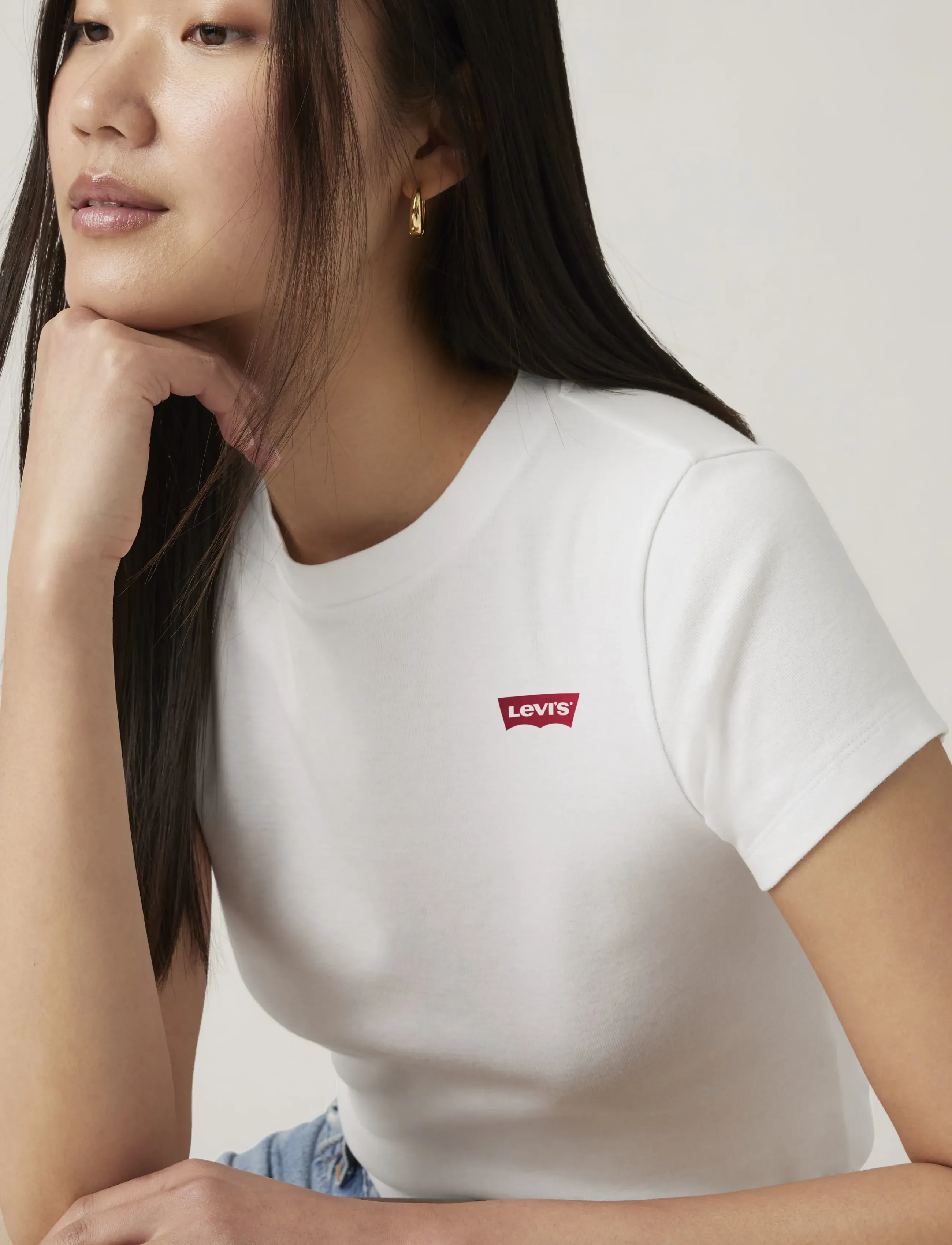 Levi's® - ESSENTIAL SPORTY TEE WHITE + R - t-shirts - neutrals - 4