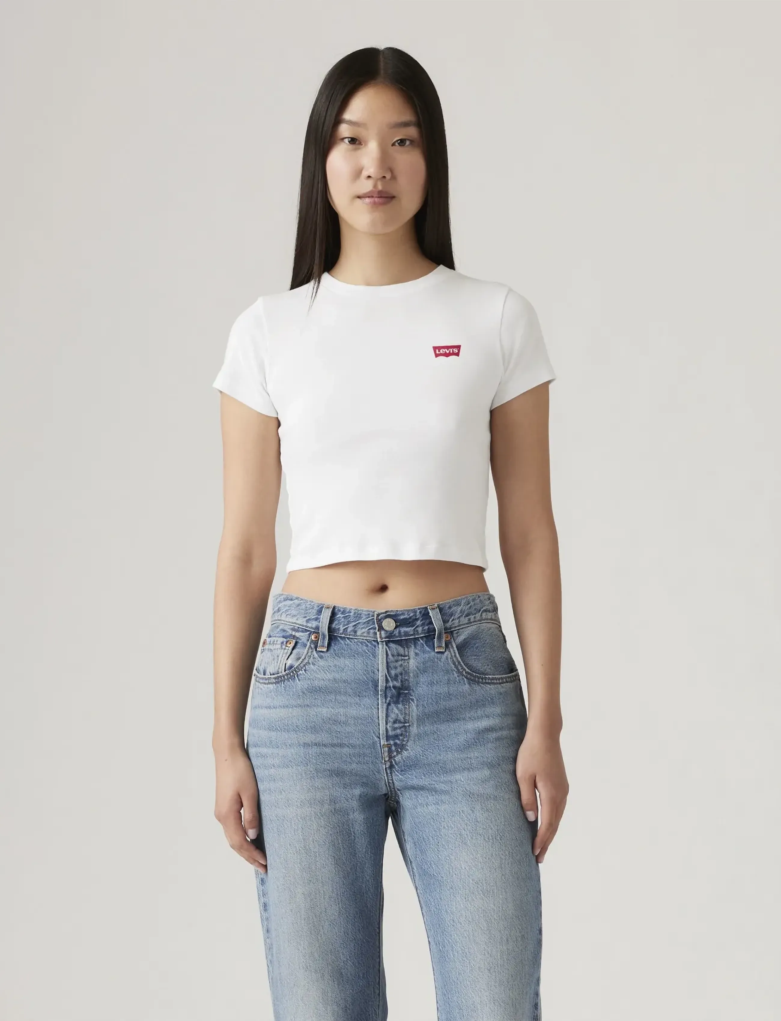 Levi's® - ESSENTIAL SPORTY TEE WHITE + R - t-shirts - neutrals - 5