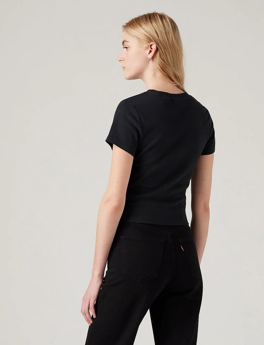Levi's® - ESSENTIAL SPORTY TEE CAVIAR RI - t-shirts - blacks - 3