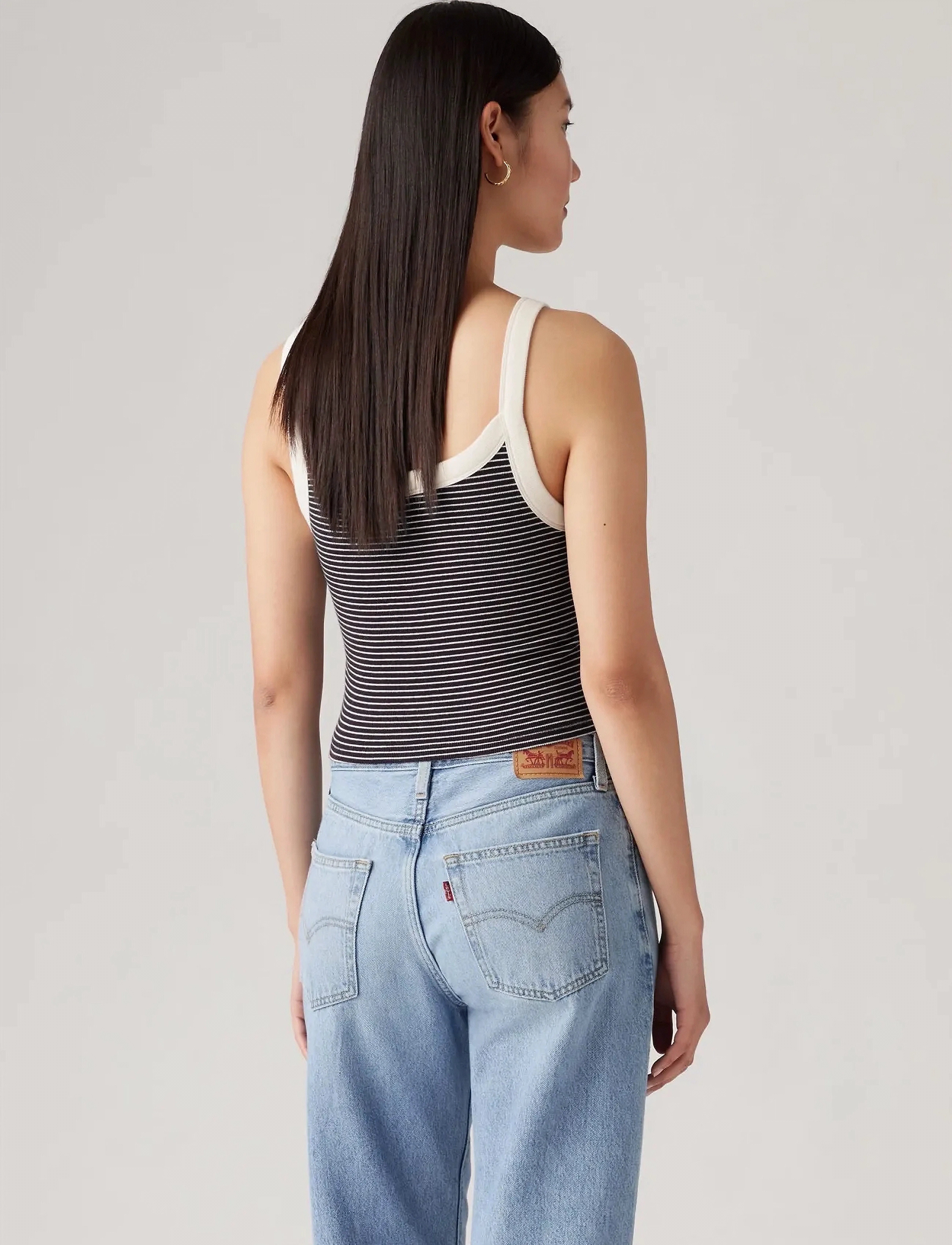 Levi's® - ESSENTIAL SPORTY RIB TNK ANNALISE STRIP - annalise stripe n - 3