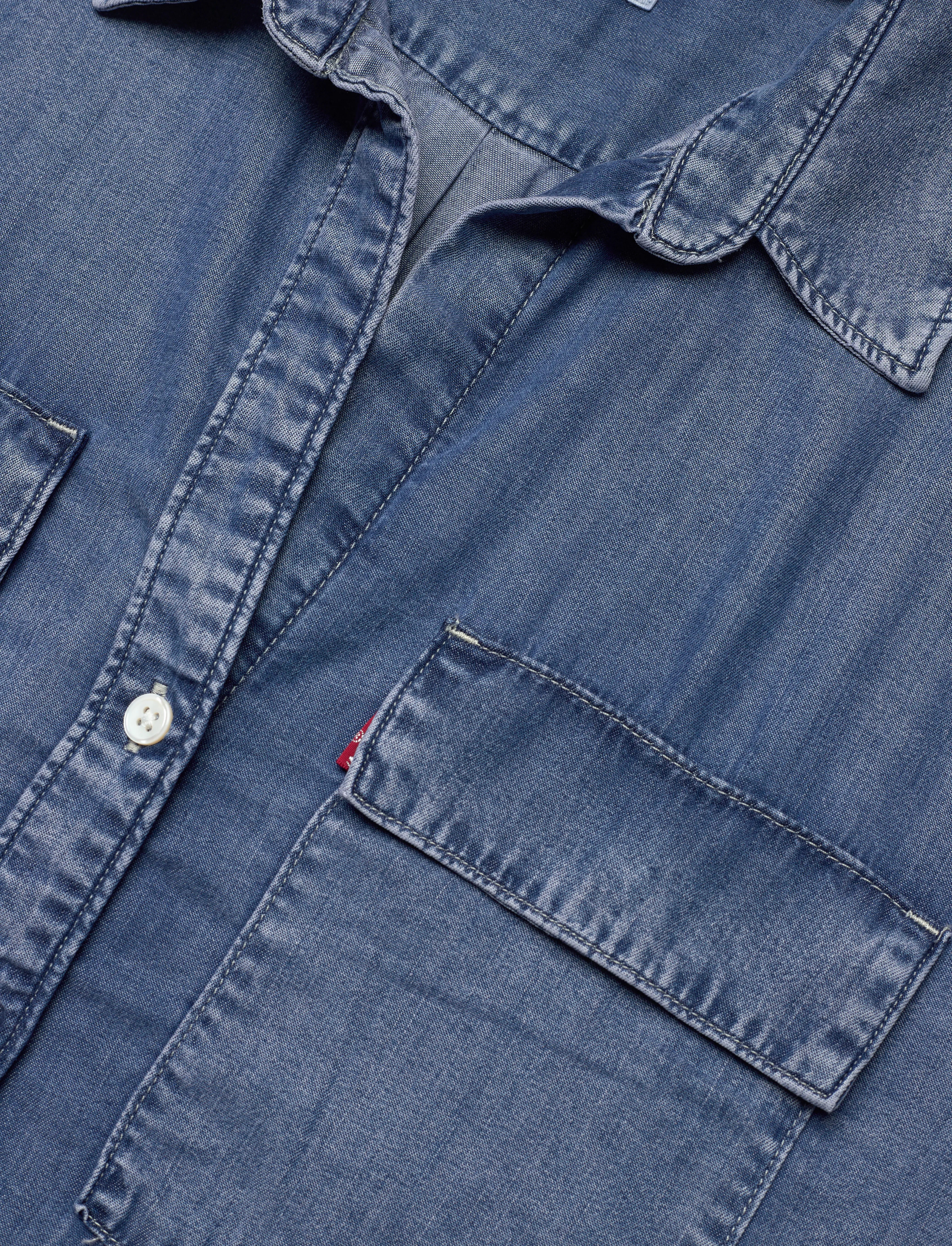 Levi's® - DOREEN UTILITY SHIRT DARK INDIGO - WORN IN - gallaskyrtur - dark indigo - worn in - 5