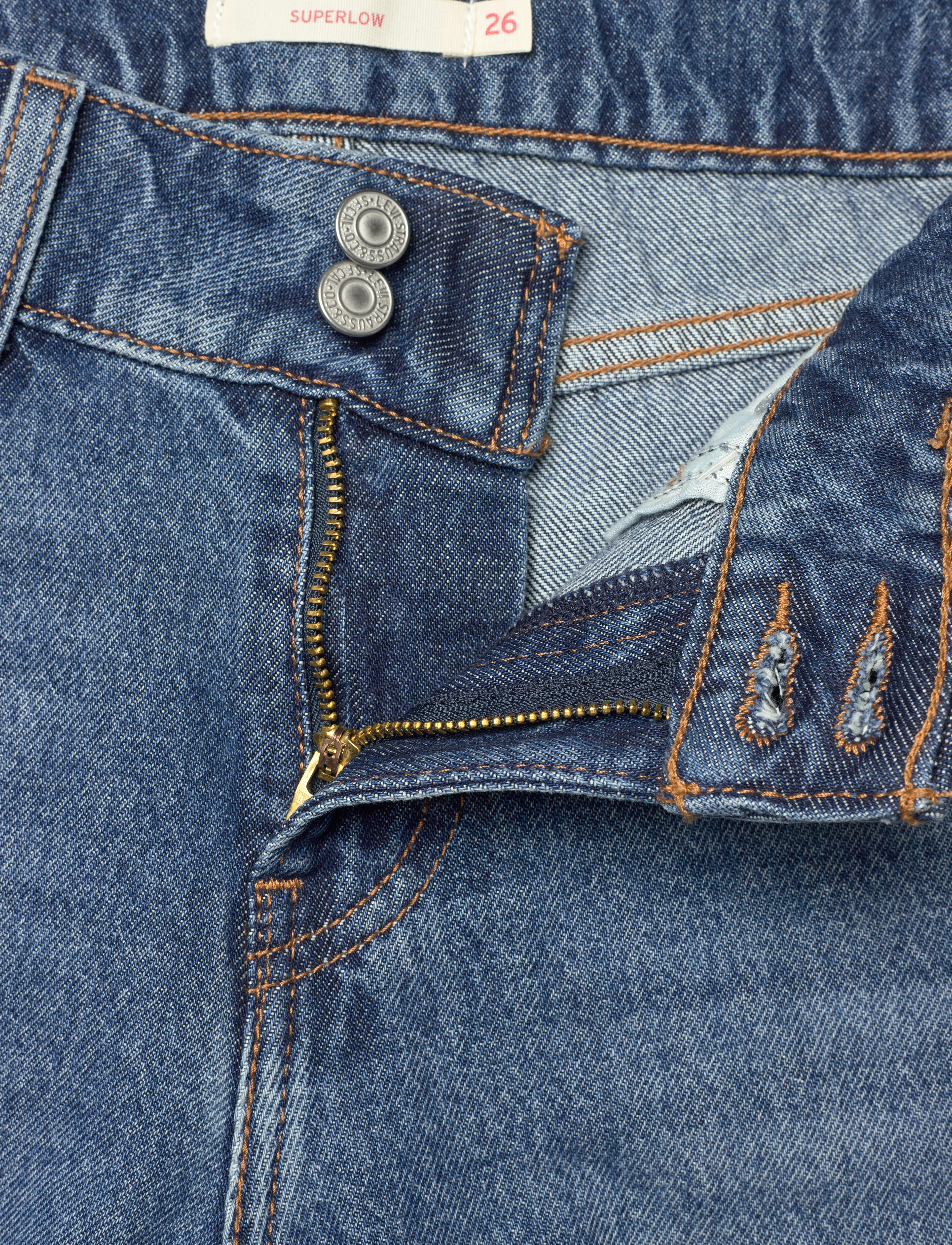 Levi's® - SUPERLOW LOOSE ITS A VIBE - med indigo - worn in - 5