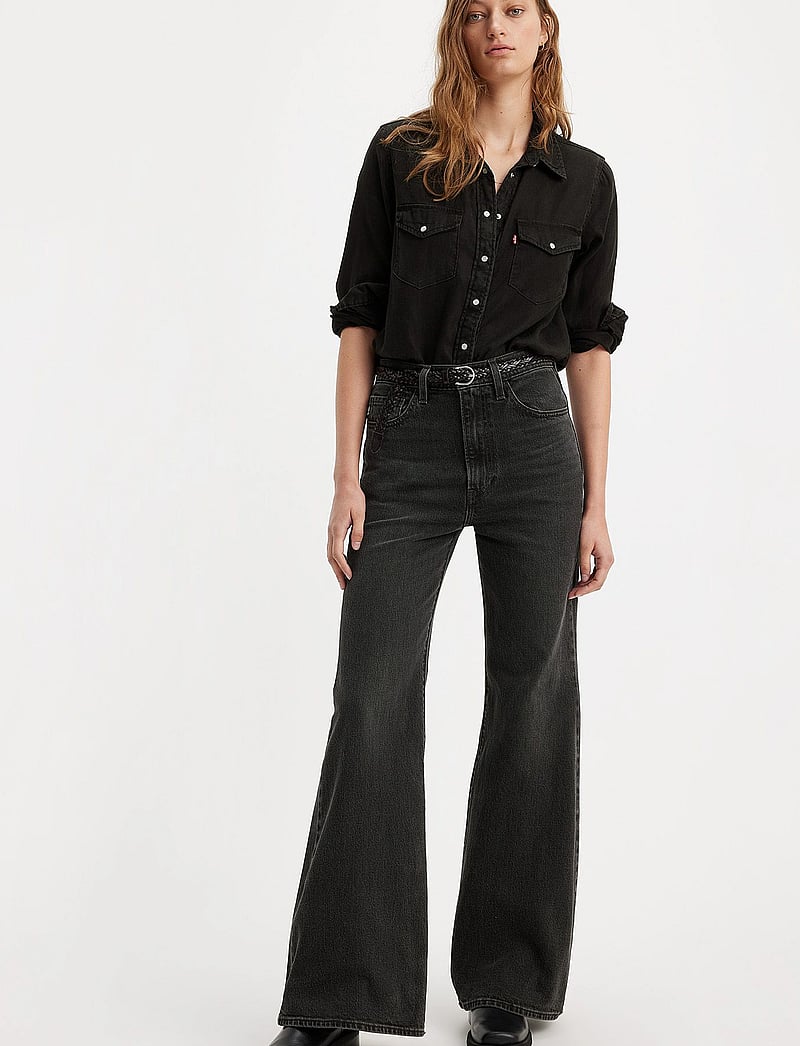 Levi's® - RIBCAGE BELLS ON THE TOWN NO C - flared jeans - blacks - 0