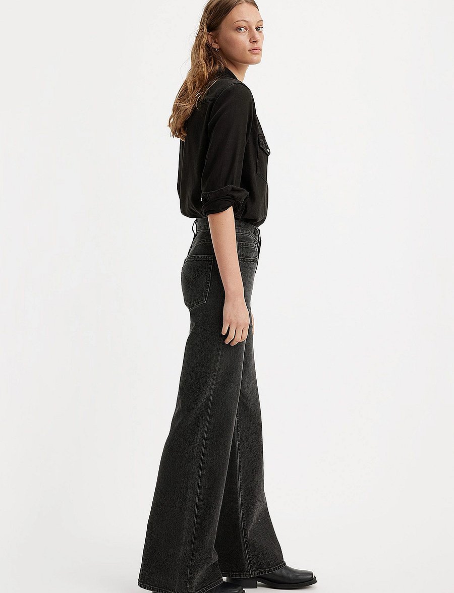 Levi's® - RIBCAGE BELLS ON THE TOWN NO C - alt laiad teksad - blacks - 5