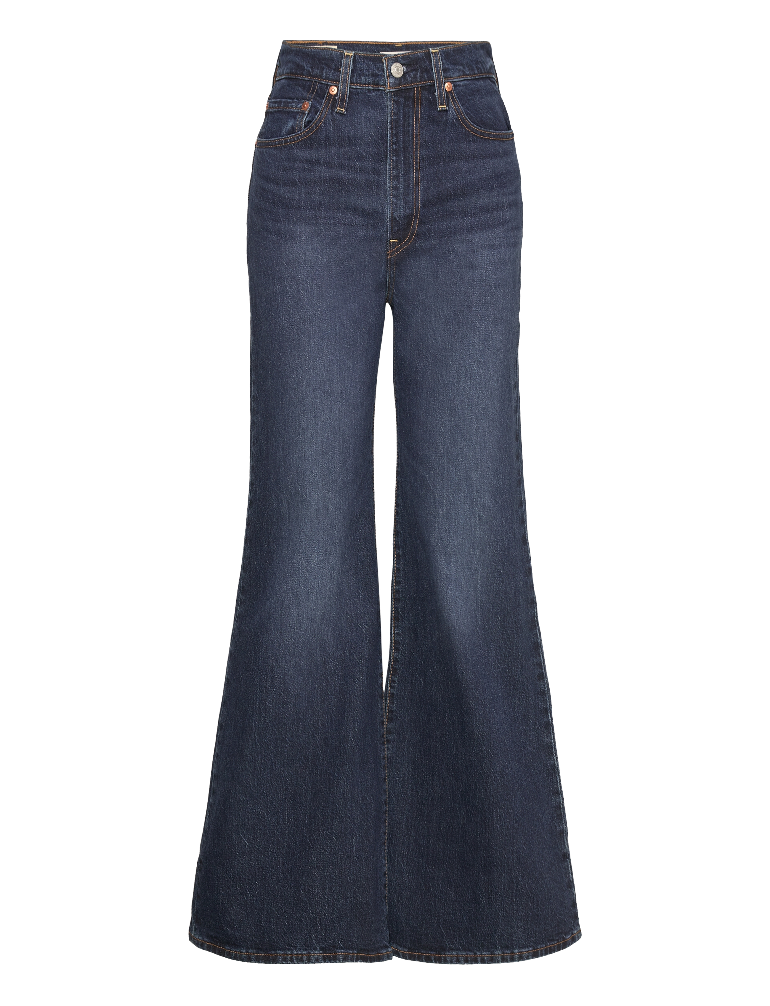 Levi's® - RIBCAGE BELLS SONOMA TRAIN - med indigo - worn in - 1
