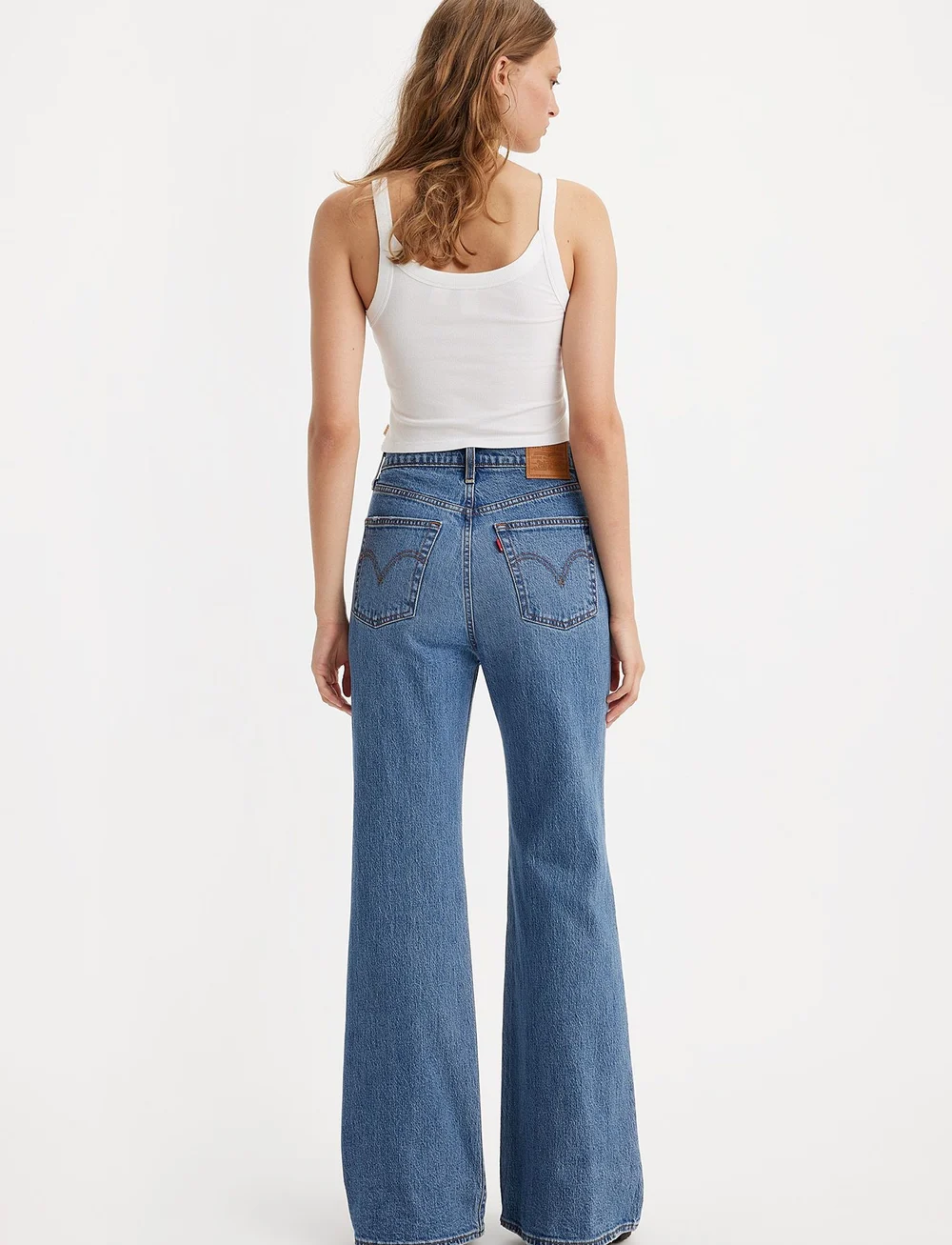 Levi's® - RIBCAGE BELLS SONOMA WALKS - alt eriti laia säärega teksad - dark indigo - worn in - 3