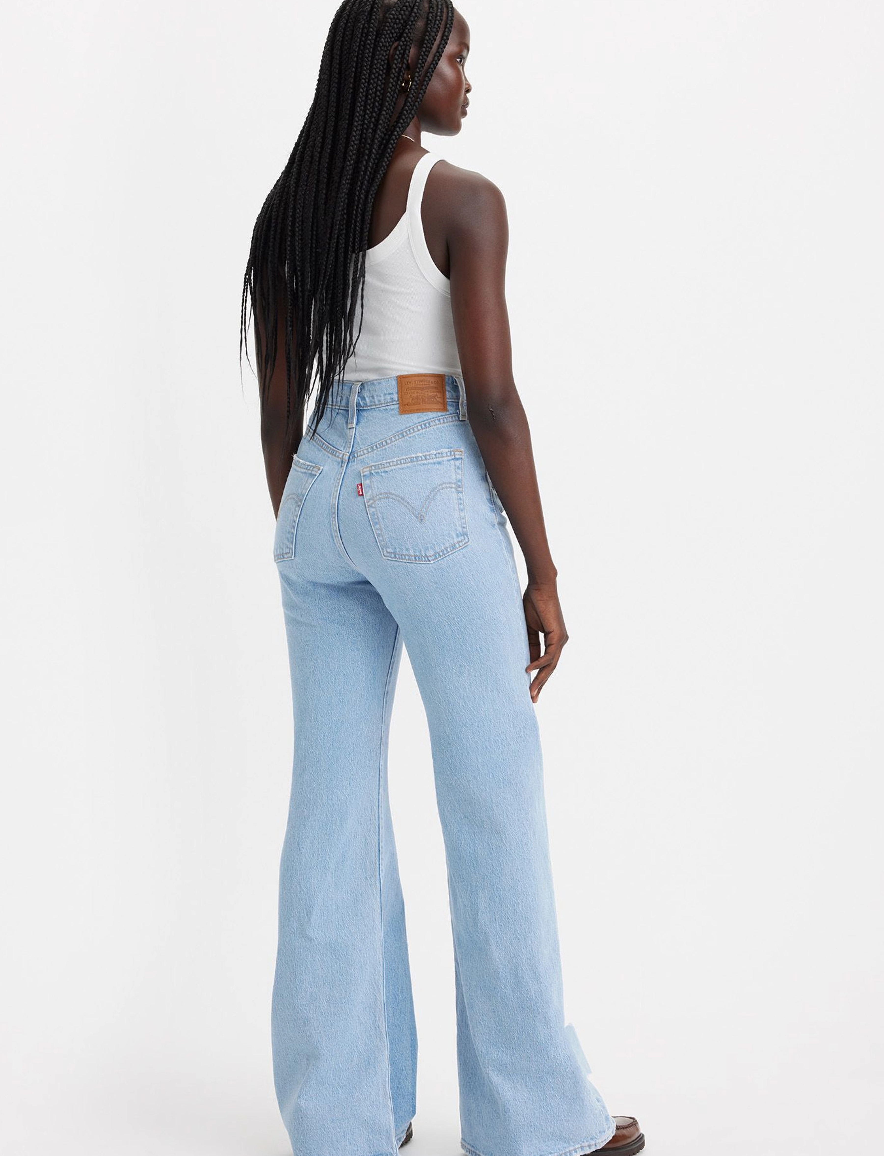 Levi's® - RIBCAGE BELLS MARIN BABE - light indigo - worn in - 4