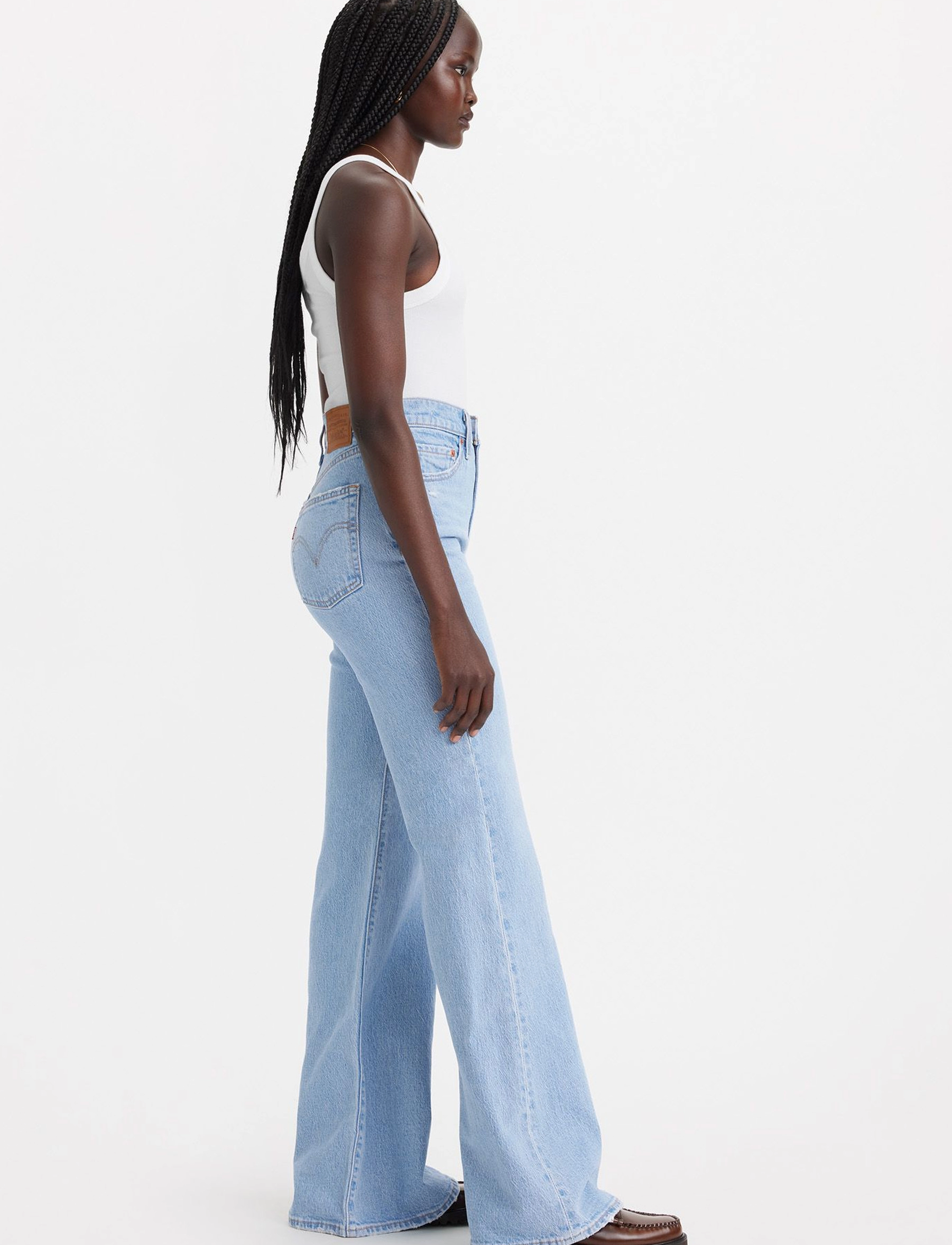 Levi's® - RIBCAGE BELLS MARIN BABE - light indigo - worn in - 5