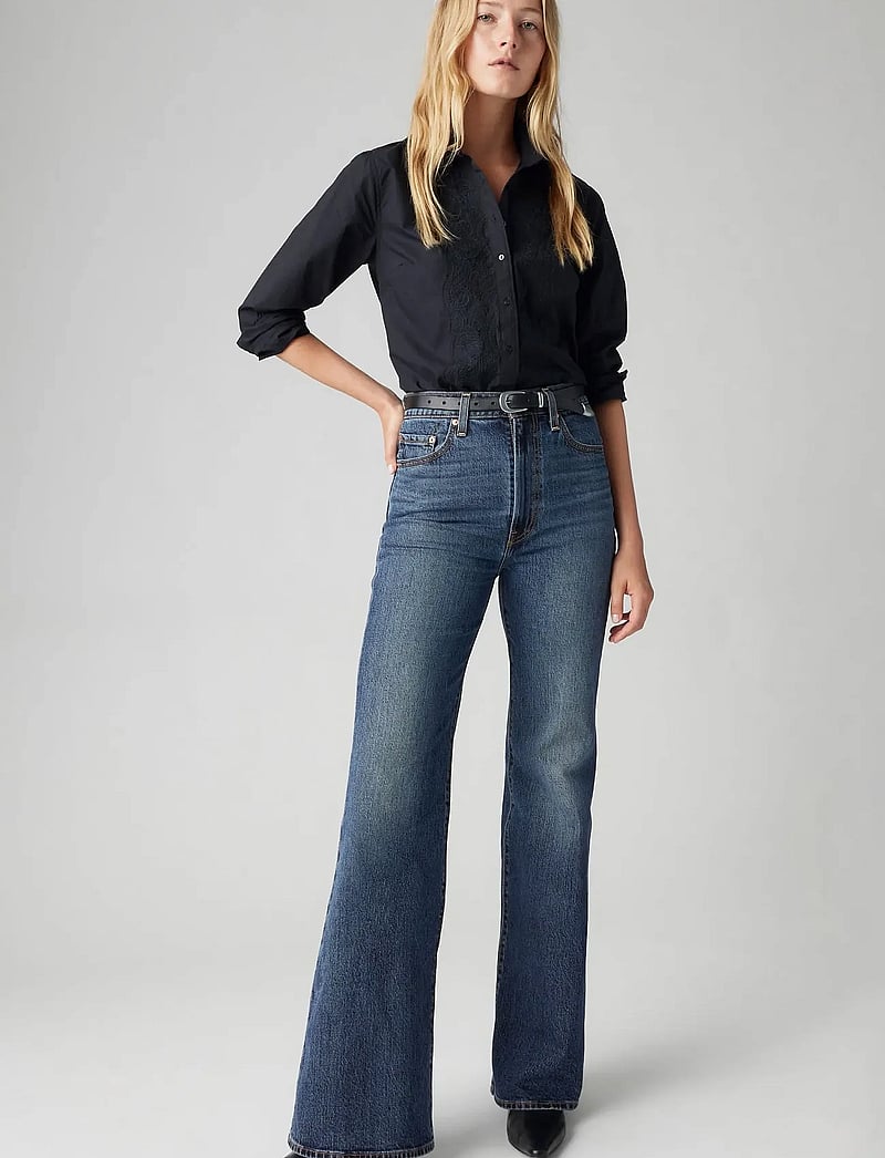 Levi's® - RIBCAGE BELLS ROMANTIC STORY - utsvängda jeans - blacks - 0