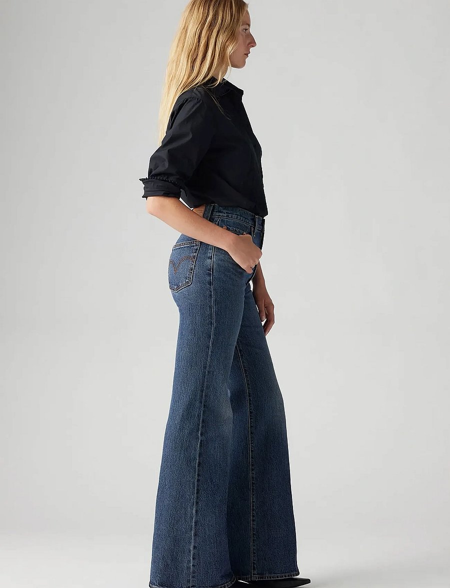 Levi's® - RIBCAGE BELLS ROMANTIC STORY - schlaghosen - blacks - 3