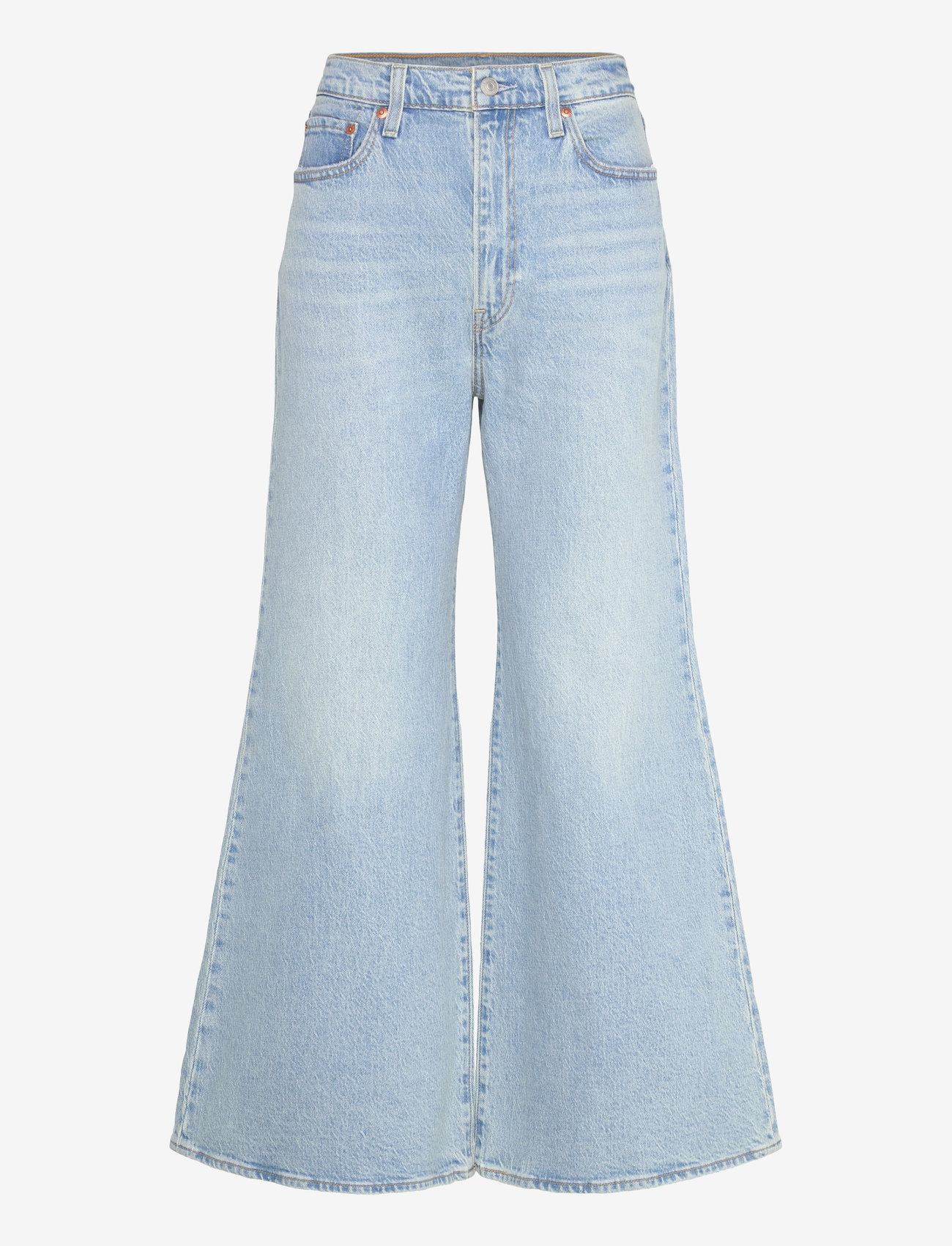 Levi's® - RIBCAGE BELLS SITS WELL TOGETH - utsvängda jeans - light indigo - worn in - 1