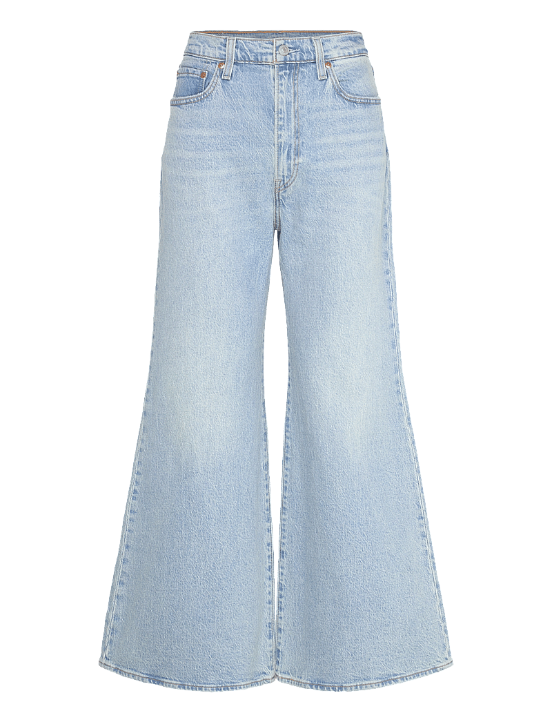 Levi's® - RIBCAGE BELLS SITS WELL TOGETH - utsvängda jeans - light indigo - worn in - 1