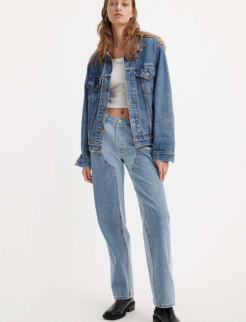 Levi's® - 501 90S CHAPS DONE AND DUSTED - raka jeans - med indigo - flat finish - 0