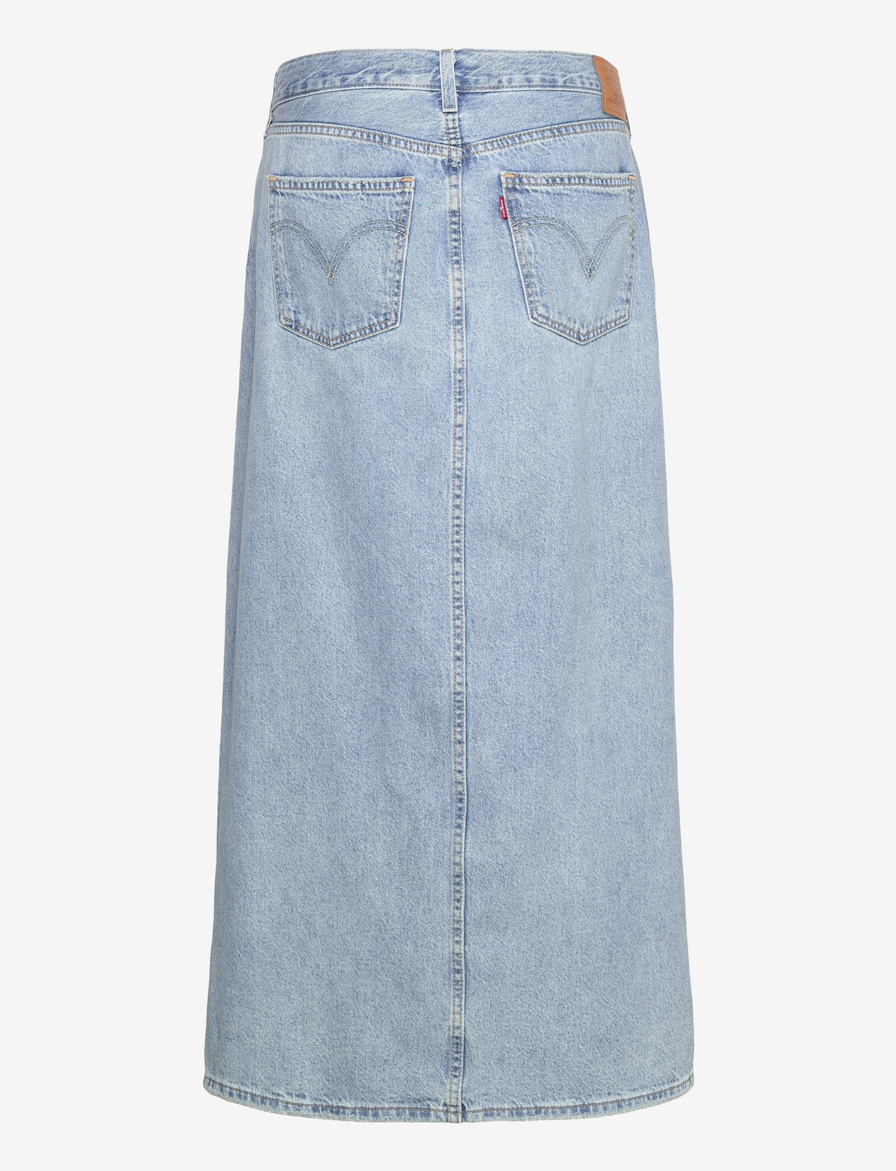 Levi's® - ANKLE COLUMN SKIRT PLEASE HOLD - denimnederdele - med indigo - worn in - 2