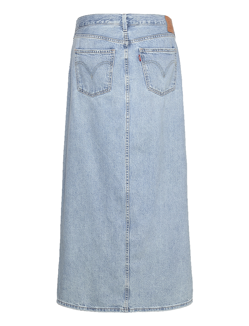 Levi's® - ANKLE COLUMN SKIRT PLEASE HOLD - denimnederdele - med indigo - worn in - 2