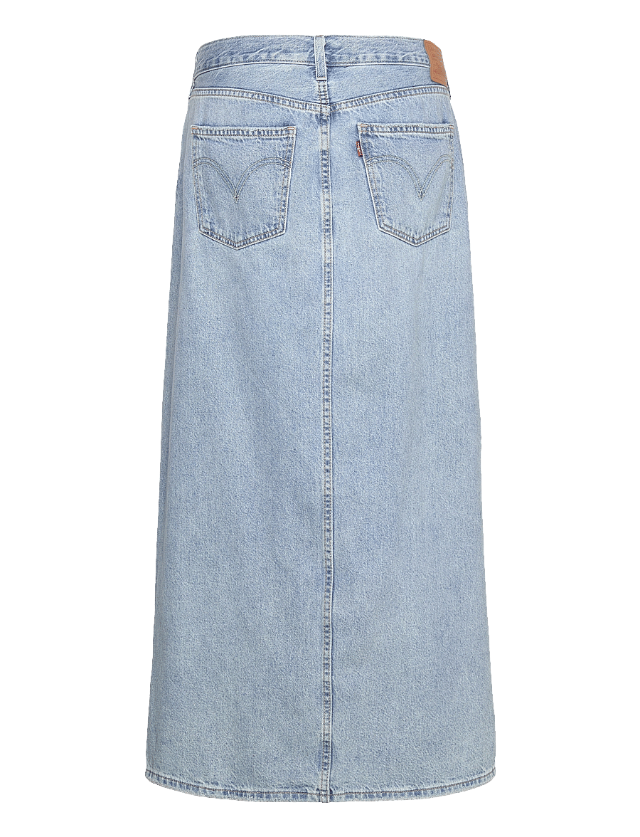 Levi's® - ANKLE COLUMN SKIRT PLEASE HOLD - jeansröcke - med indigo - worn in - 2