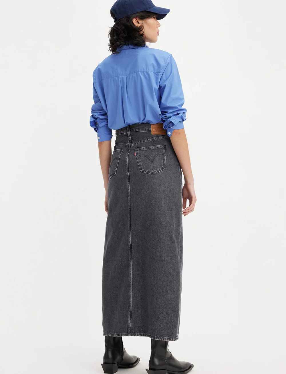 Levi's® - ANKLE COLUMN SKIRT ADVENTURE S - maxi röcke - blacks - 4