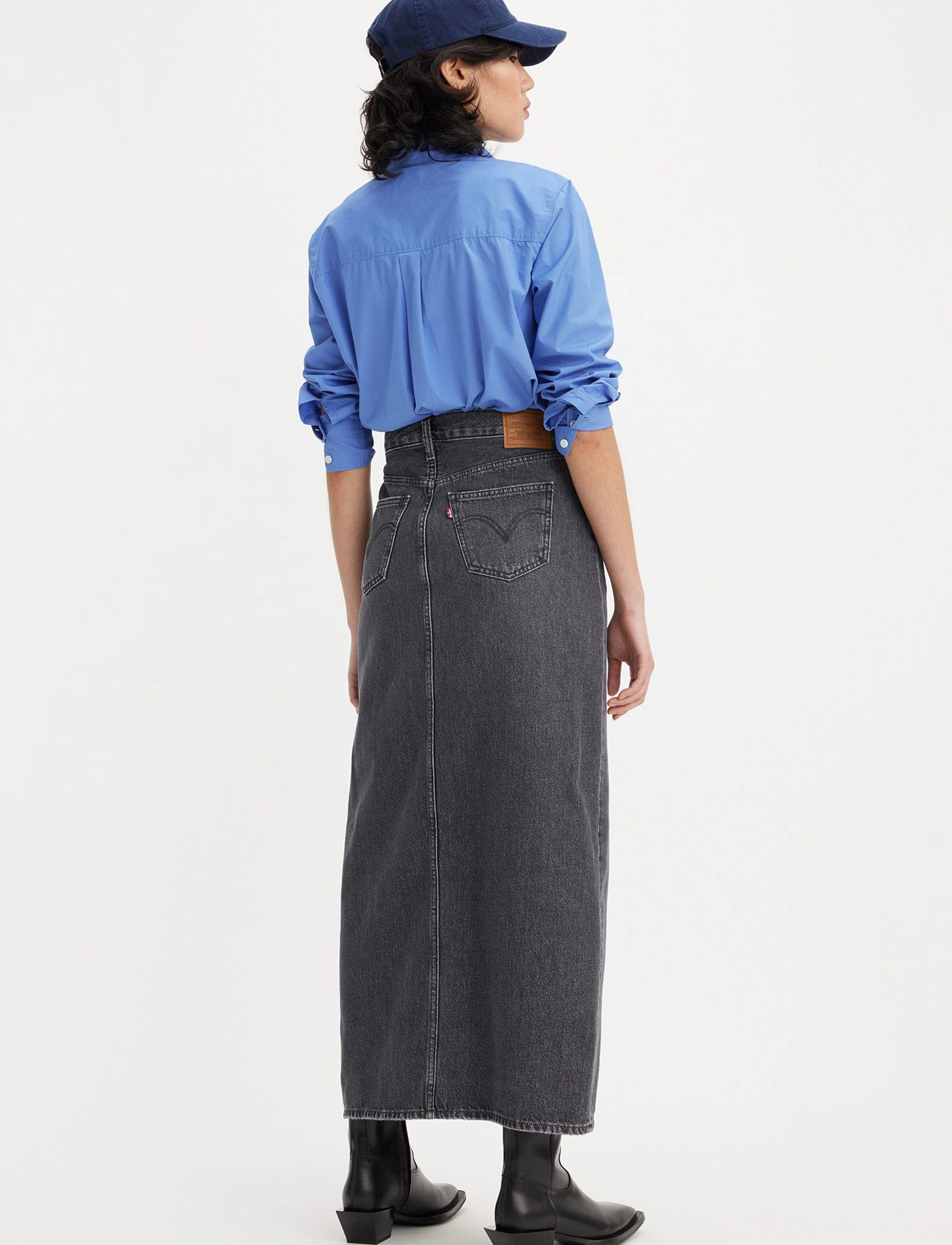 Levi's® - ANKLE COLUMN SKIRT ADVENTURE S - maxi röcke - blacks - 4