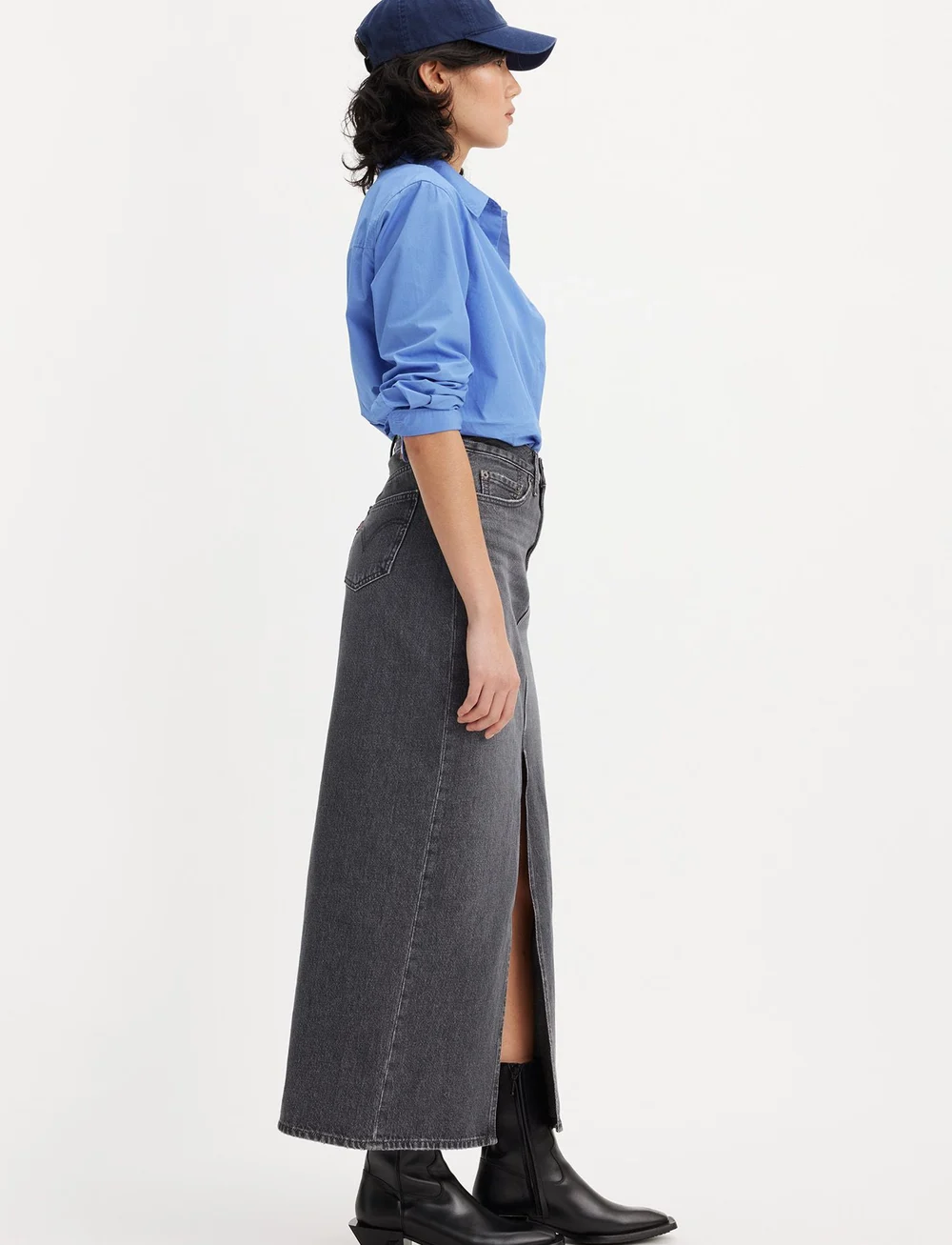 Levi's® - ANKLE COLUMN SKIRT ADVENTURE S - maxi röcke - blacks - 5